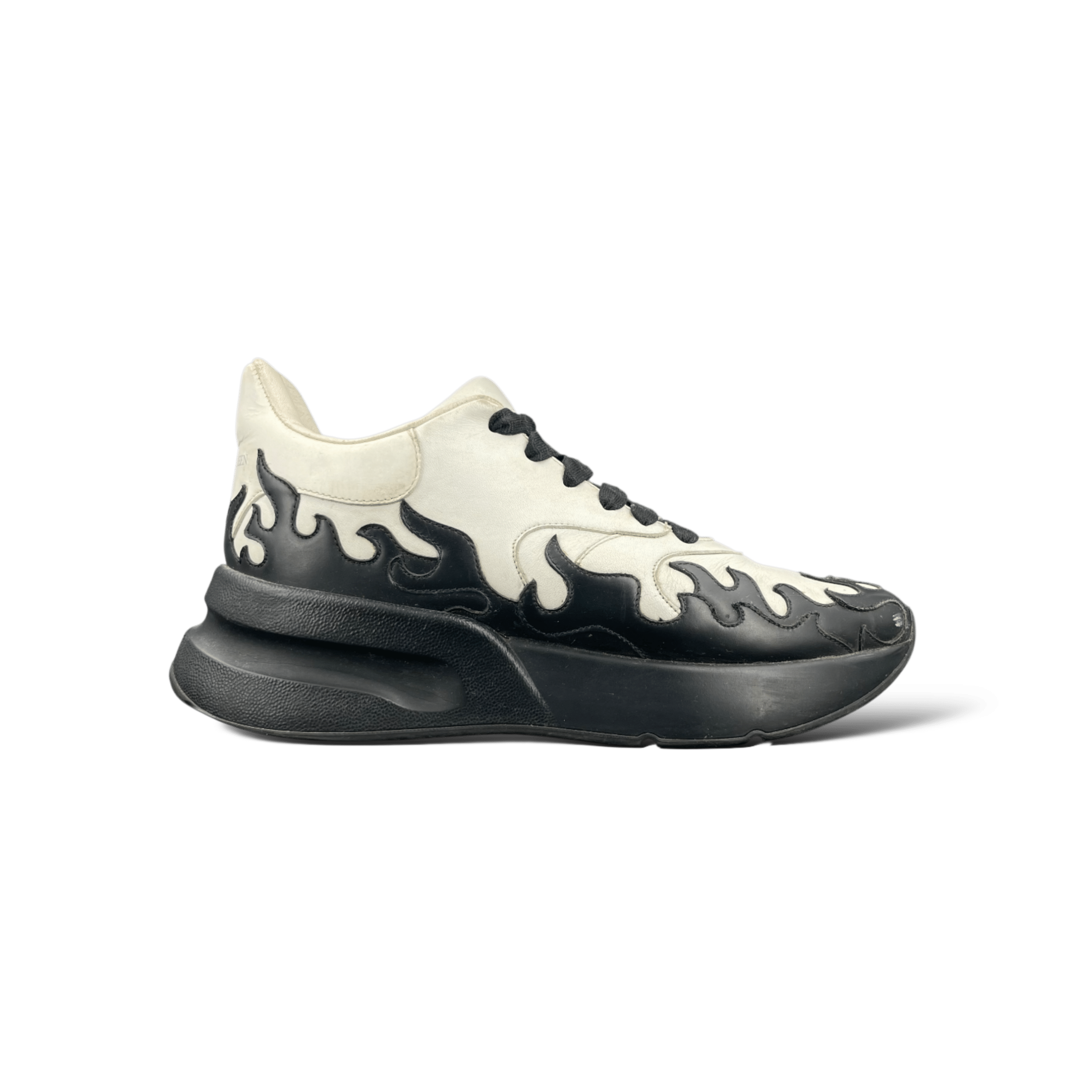 Alexander Mcqueen Oversize Runner / Blanc / Noir / 41
