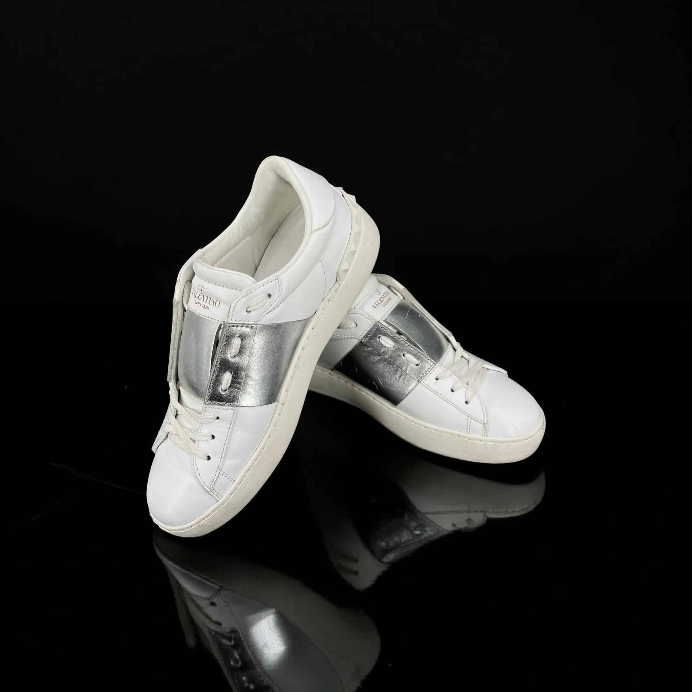 Valentino Open / Blanc / Argenté / 37 – 4