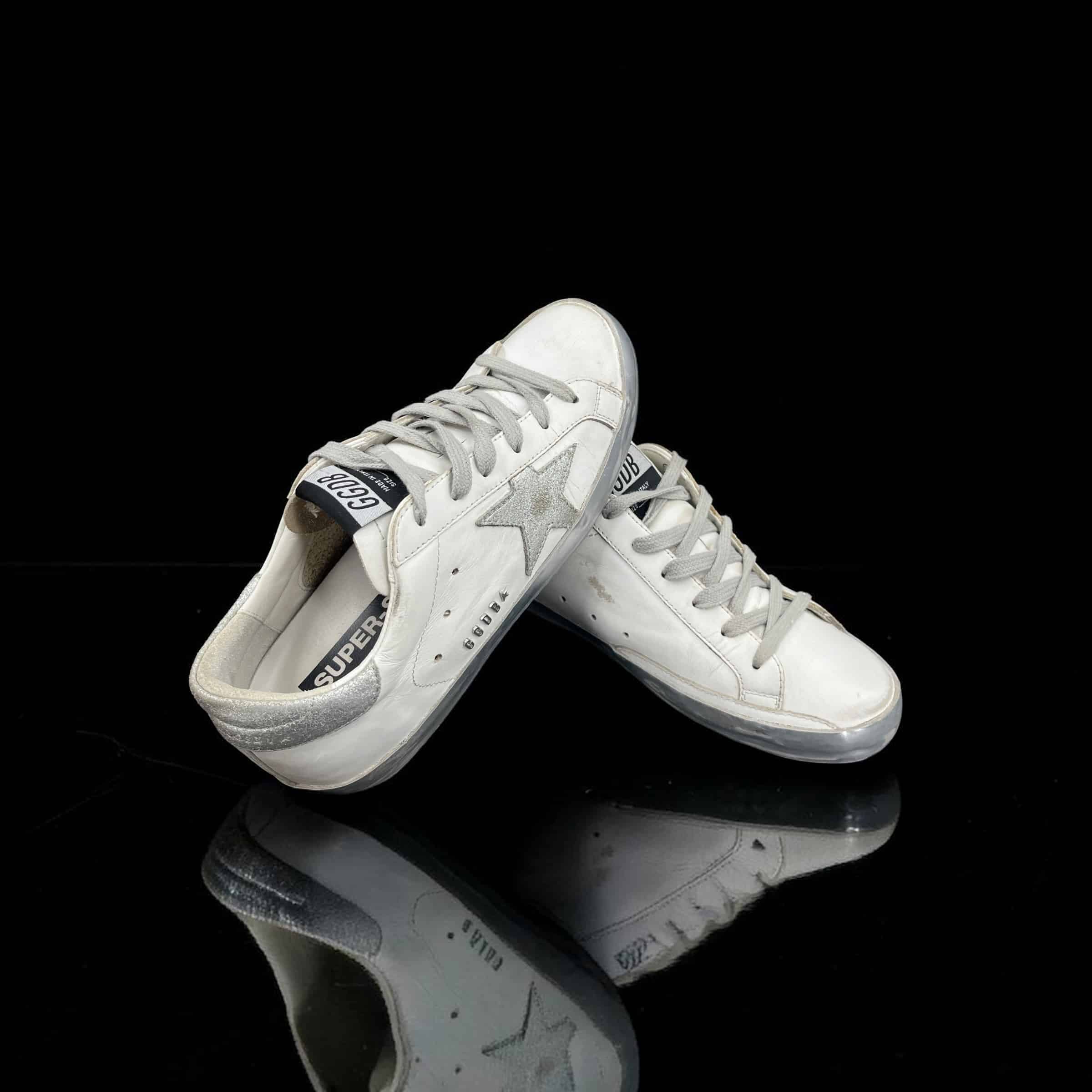 Golden Goose Super Star / Blanc / Argenté / 38 – 2