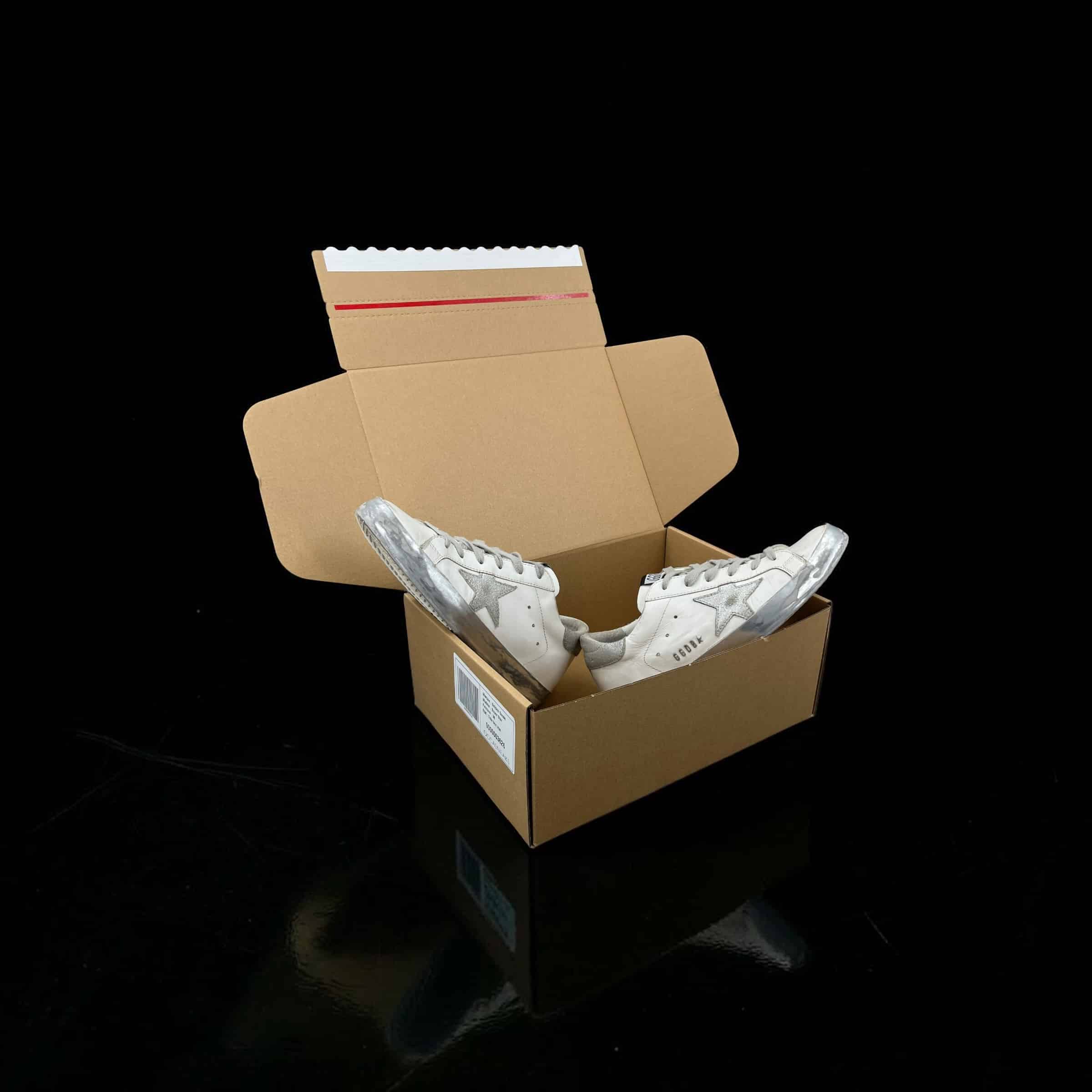 Golden Goose Super Star / Blanc / Argenté / 38 – 6