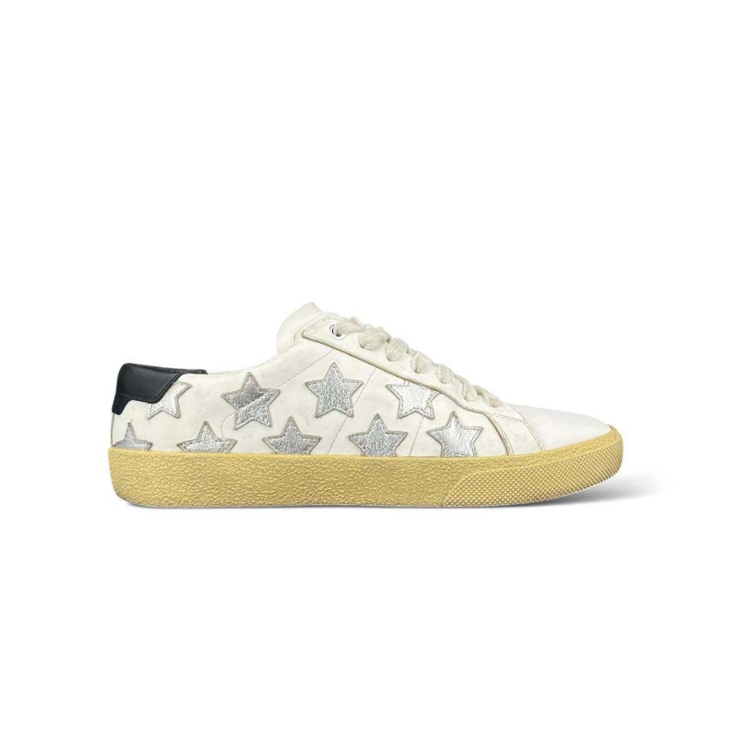 Yves Saint Laurent Court Classic Blanc/Argenté 36.5