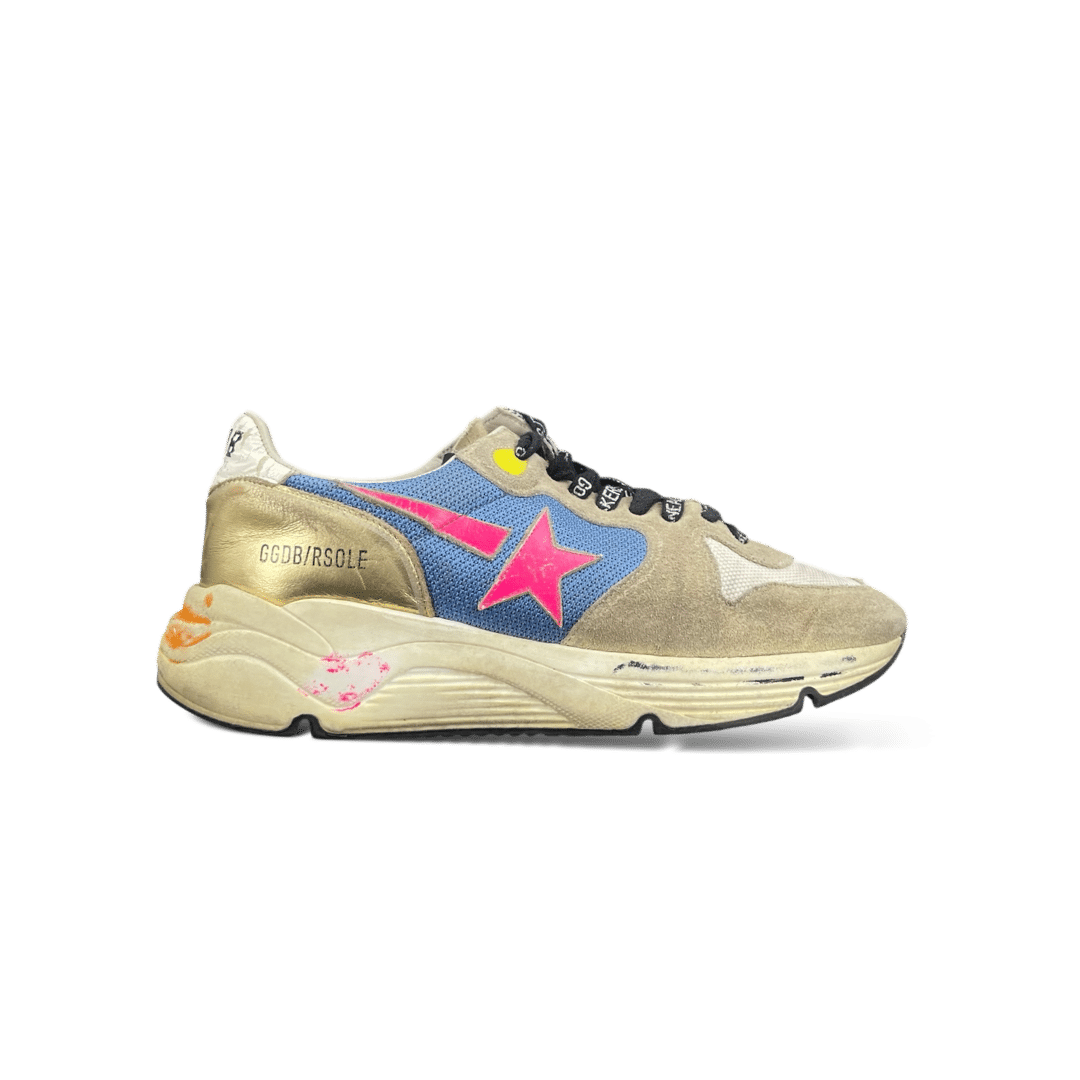 Golden Goose Running Bleu/ Rose/ Or/ Beige  37