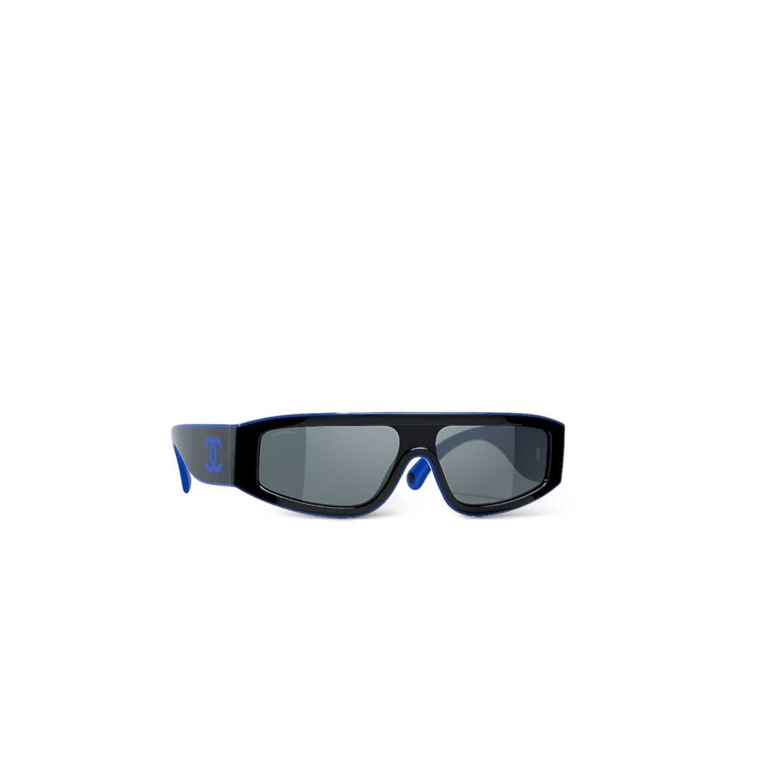 Chanel Lunette Masque CH6057 Noir / Bleu Taille Unique