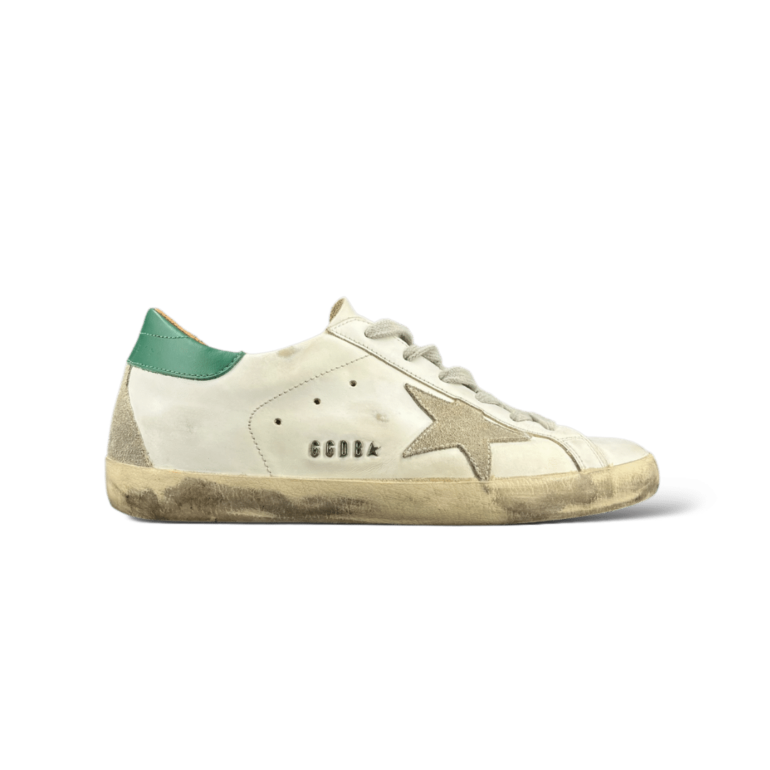 Golden Goose Super Star / Blanc / Vert / 38
