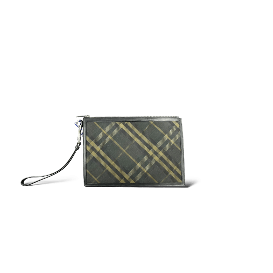Burberry Pochette / Gris / Crème / Small