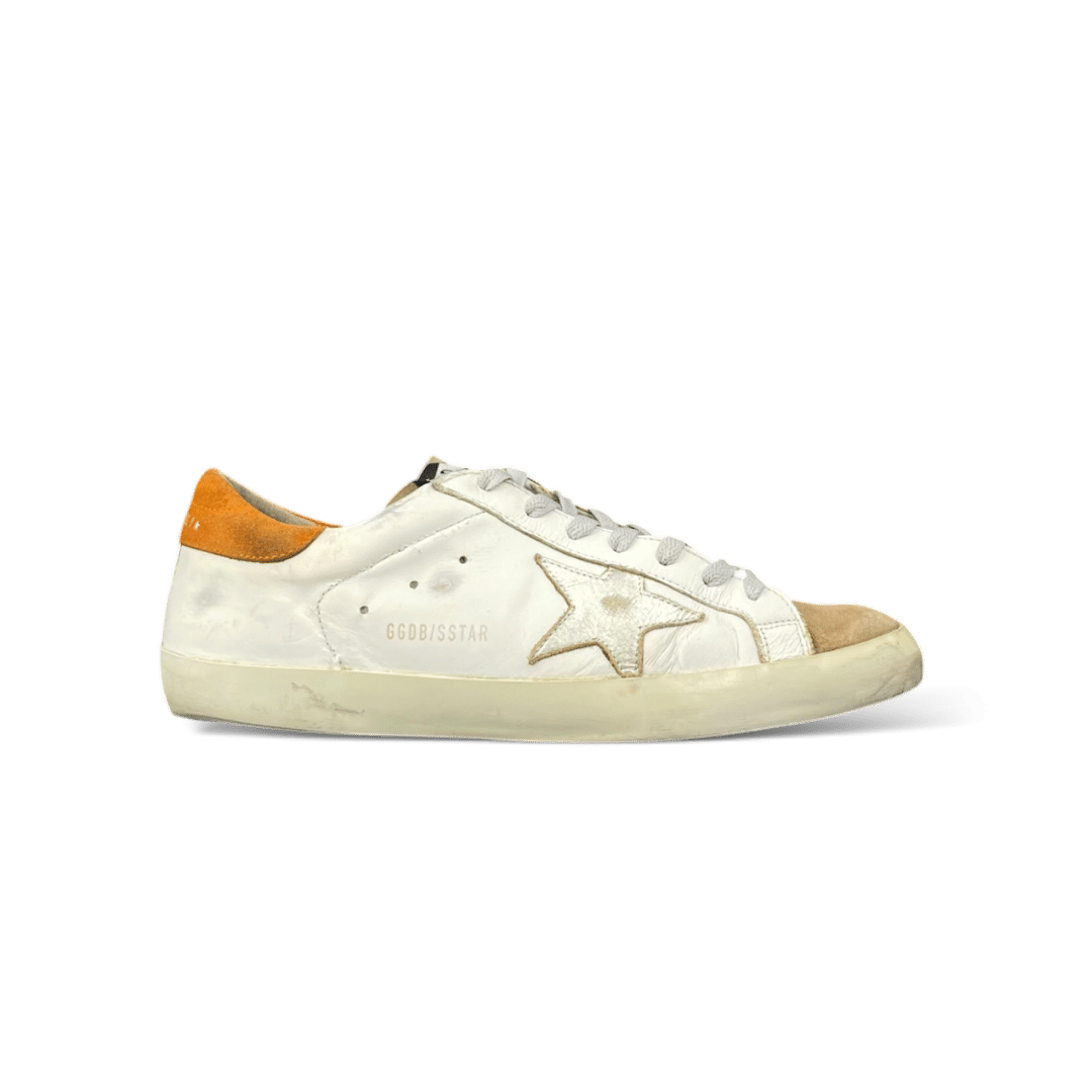 Golden Goose Super Star Blanc/Marron/Doré  42