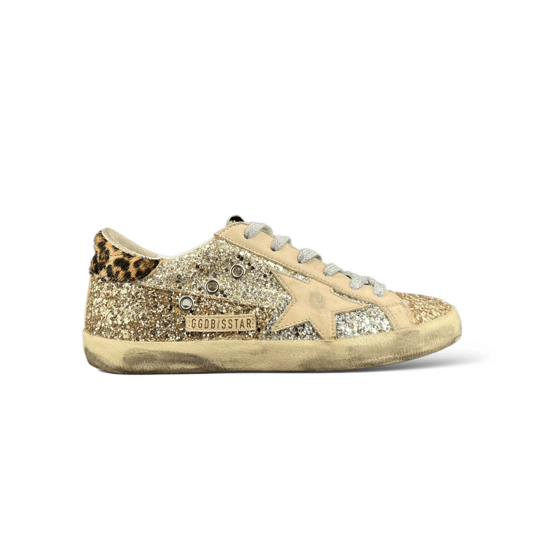 Golden Goose Super Star / Doré / Léopard / 36