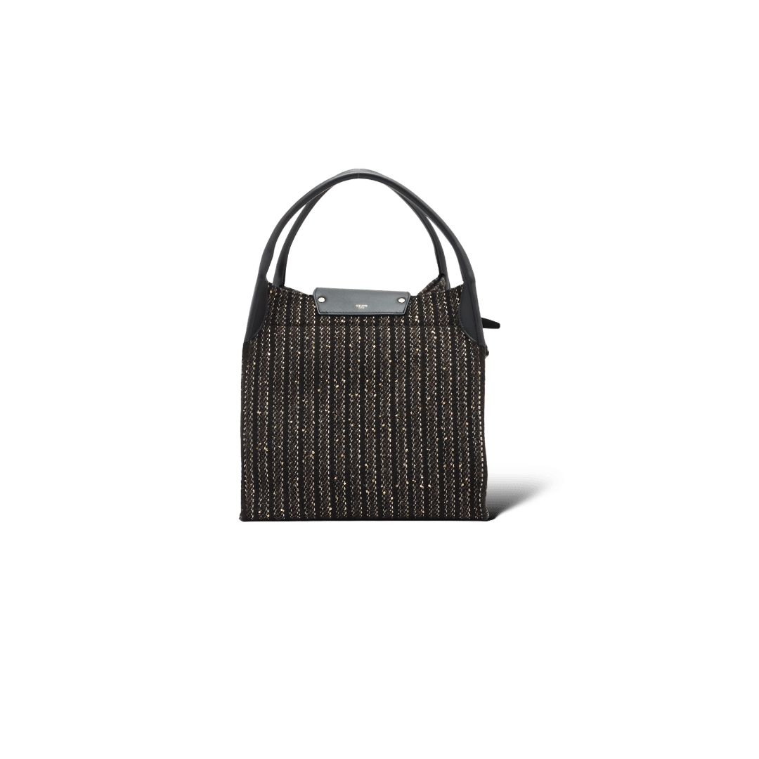 Celine Twisted cabas / Noir /Doré / Large