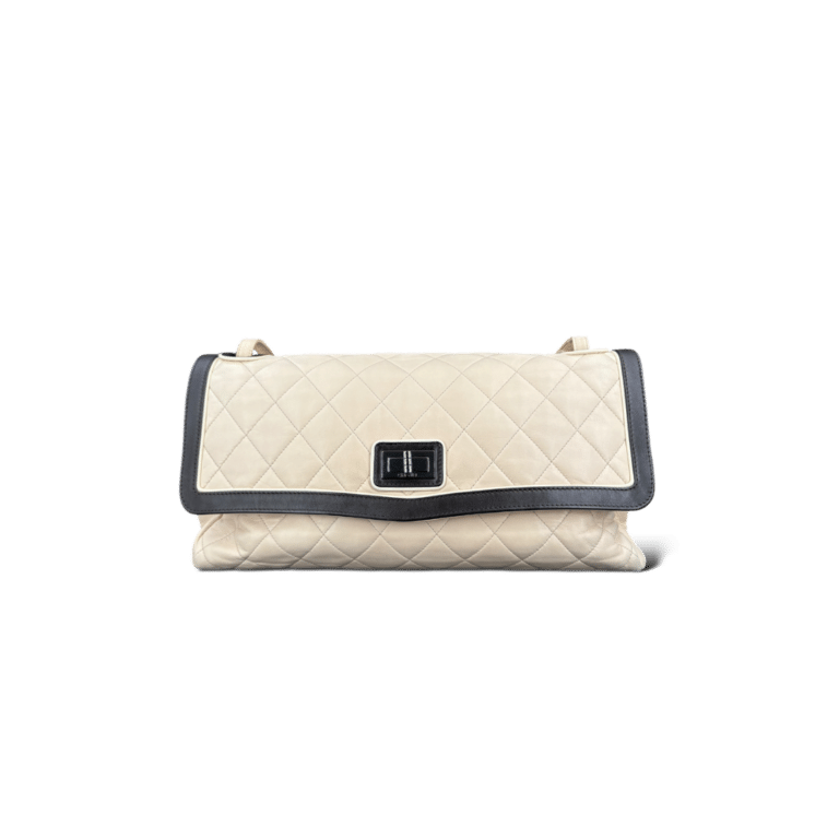 0000004117 Chanel Sac à Rabat Rose/ Noir Tall