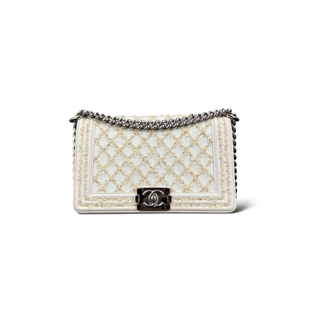 Chanel Boy Blanc Médium