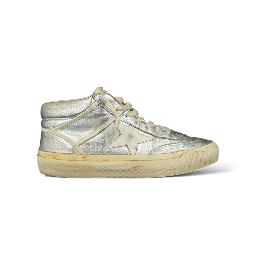 Golden Goose Mid star Argenté 41