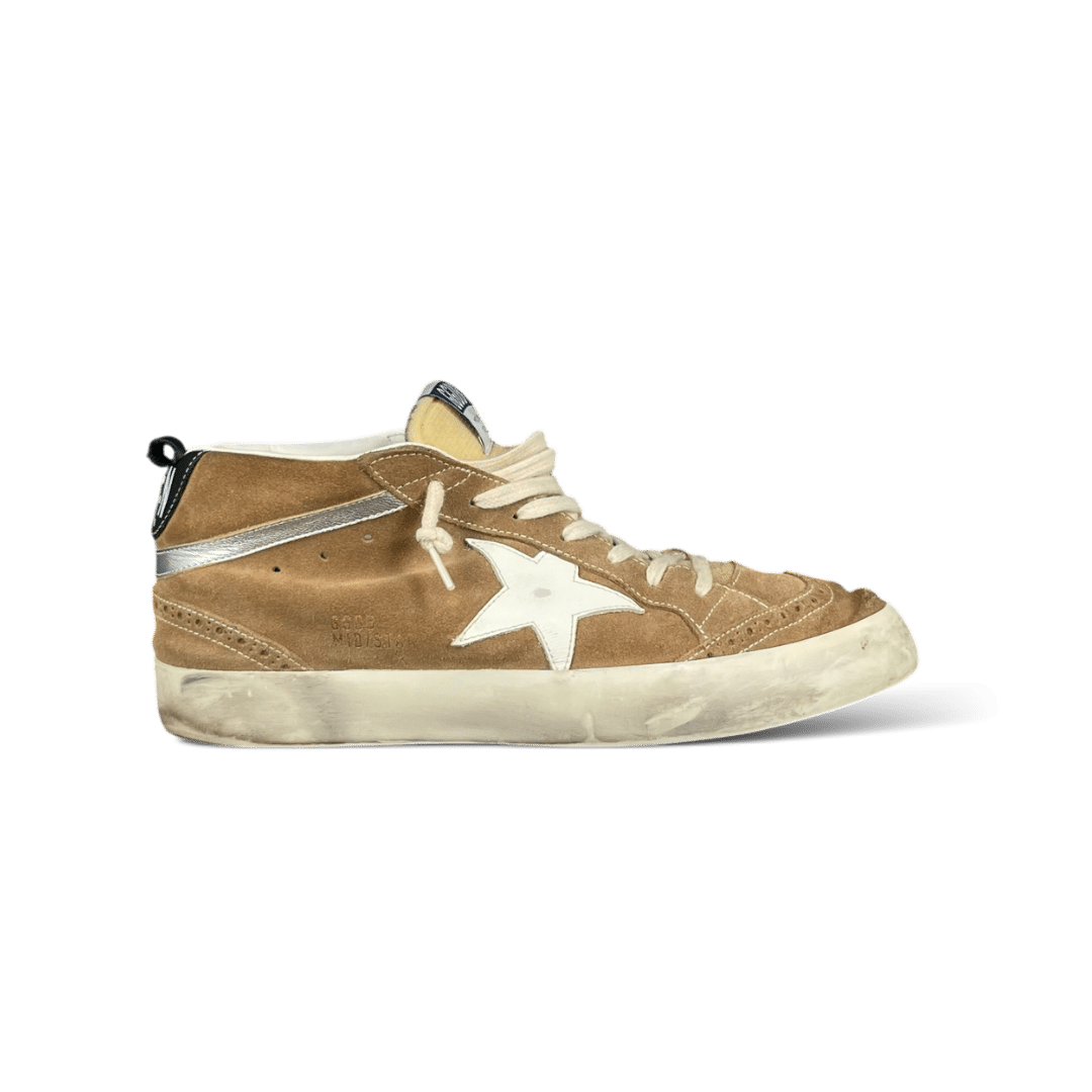 Golden Goose Mid star Blanc/Marron 41