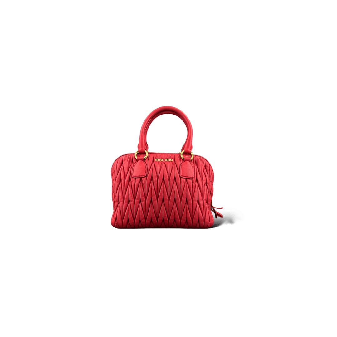 miu miu Sac à main / Rouge / Doré / Small