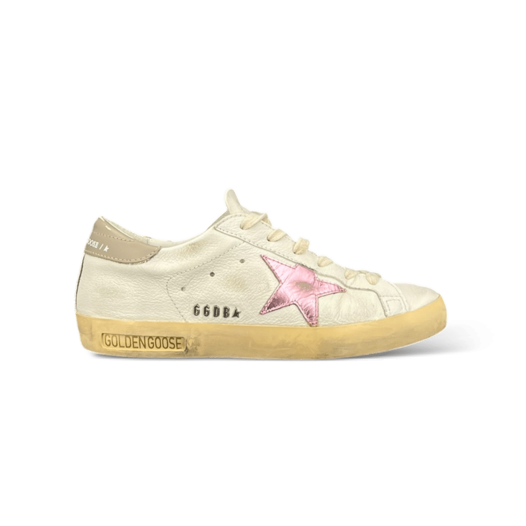 Golden Goose Super Star Blanc/Rose/Beige 36