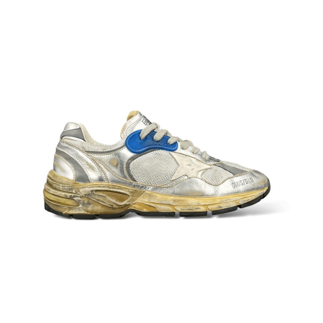 Golden Goose Dad Star Argenté/Bleu 38