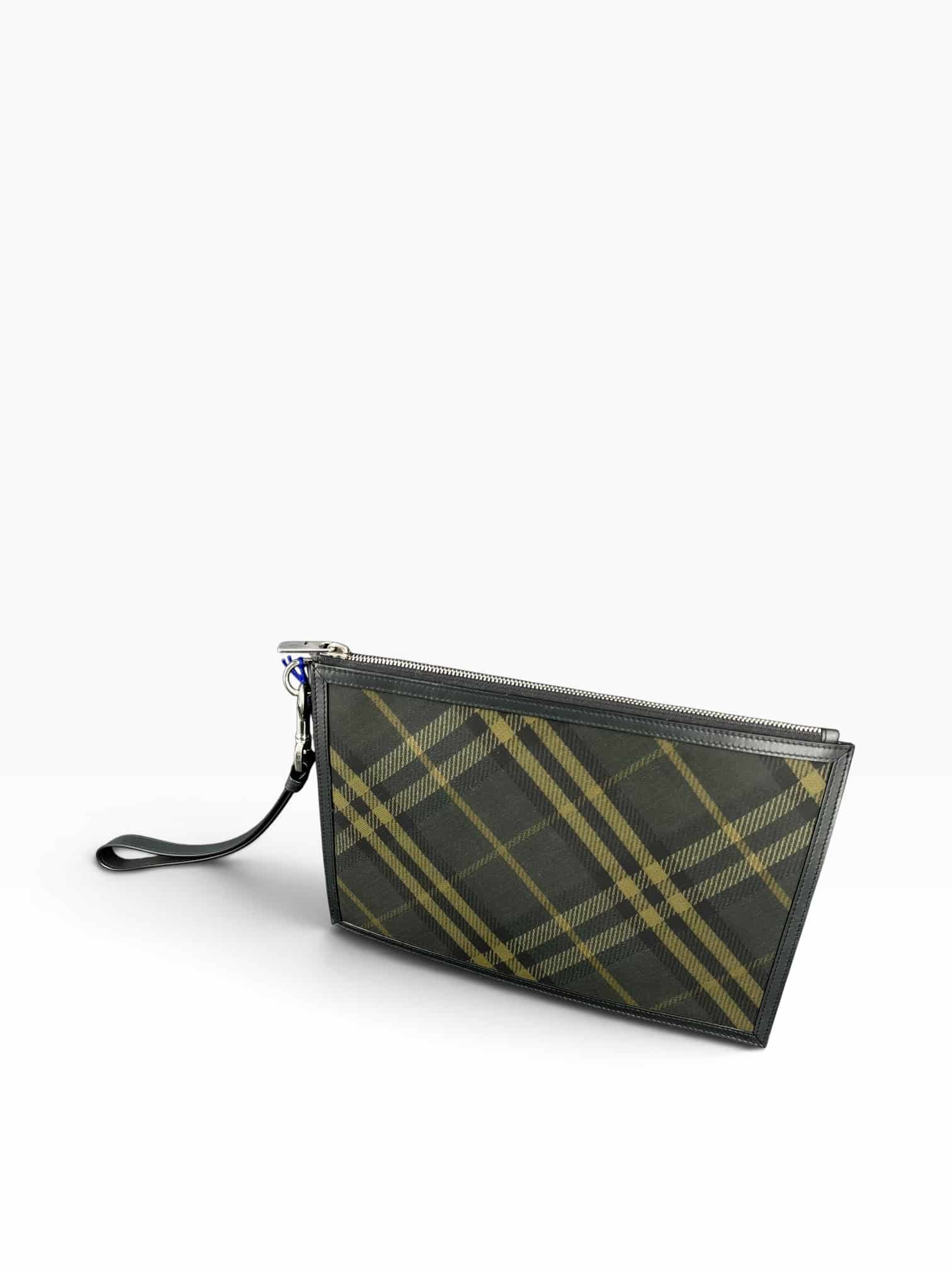 Burberry Pochette / Gris / Crème / Small