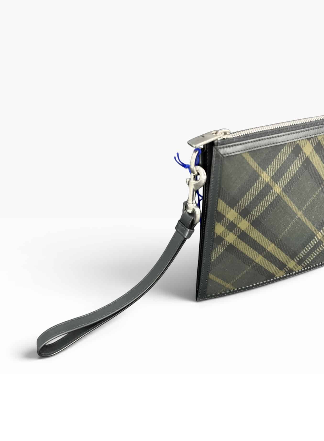 Burberry Pochette / Gris / Crème / Small – 2