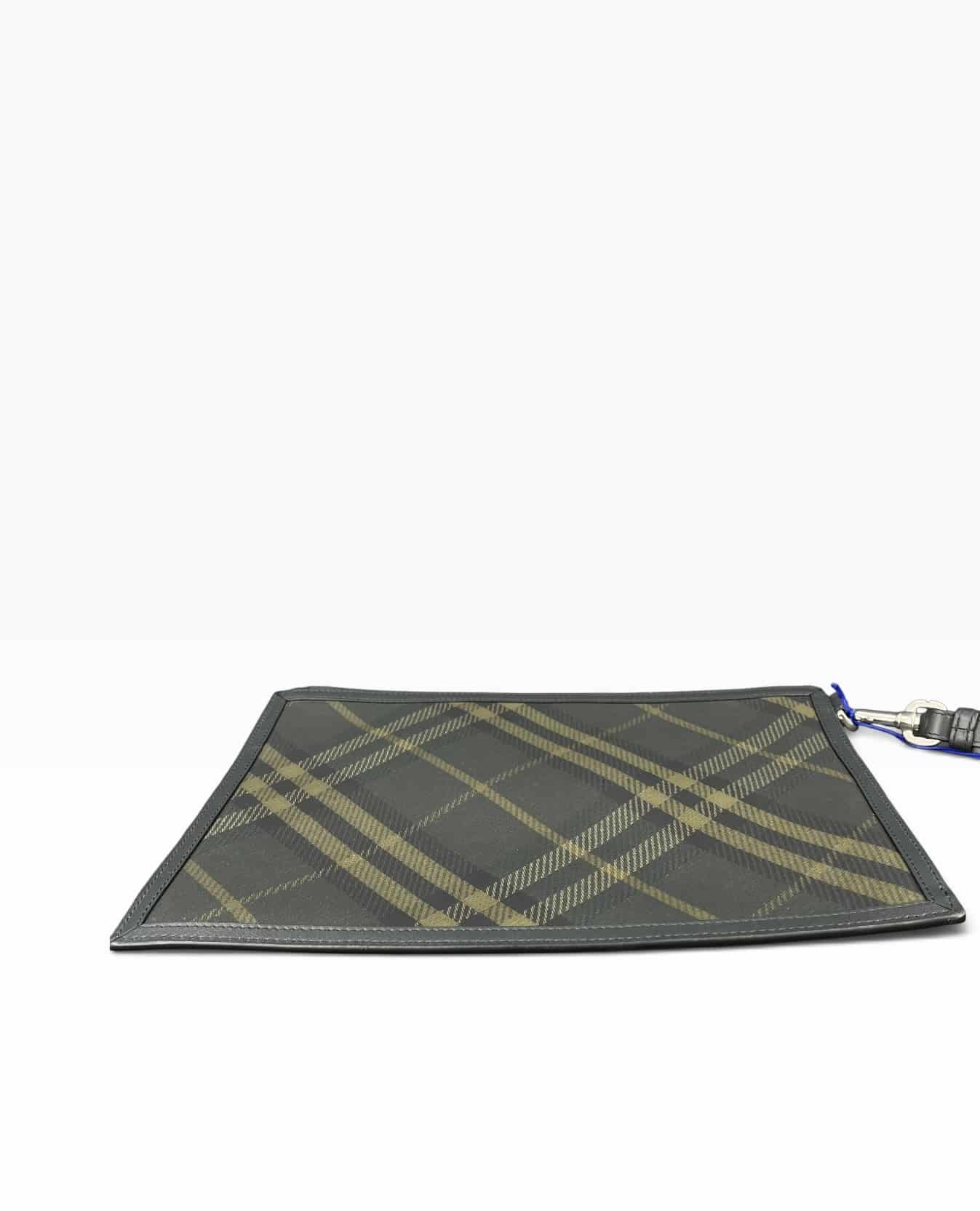 Burberry Pochette / Gris / Crème / Small – 3
