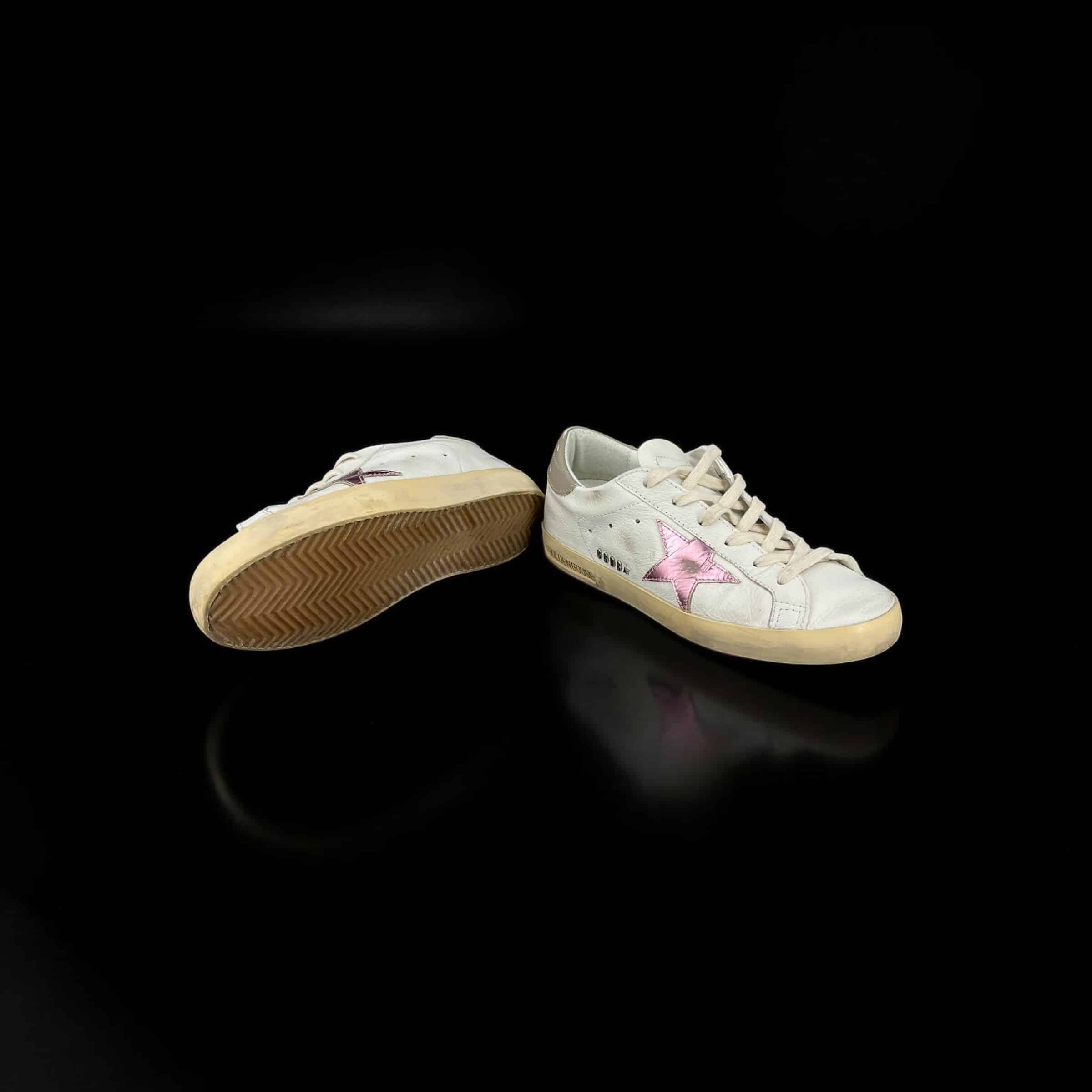 Golden Goose Super Star Blanc/Rose/Beige 36 – 4
