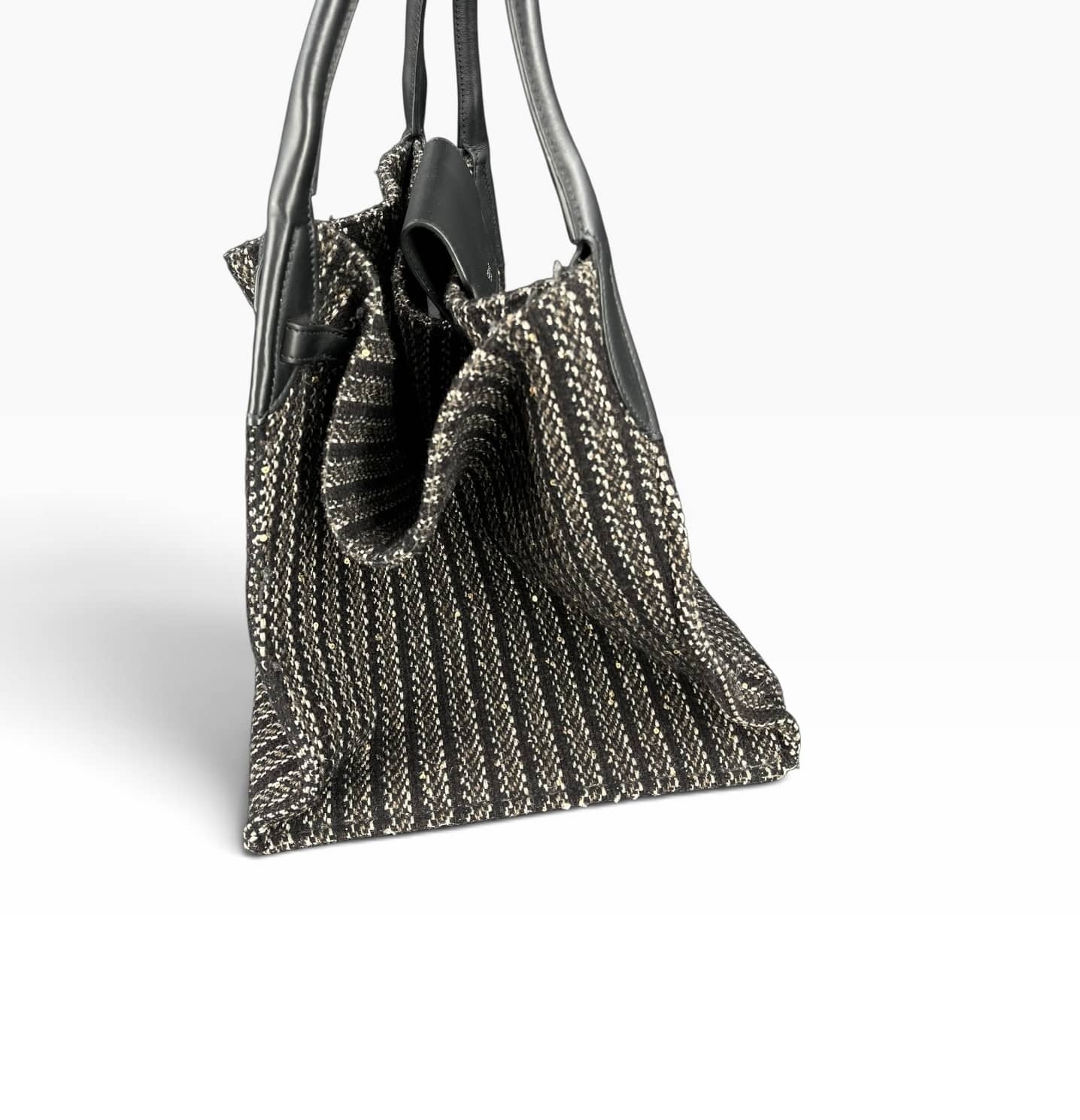 Celine Twisted cabas / Noir /Doré / Large – 2