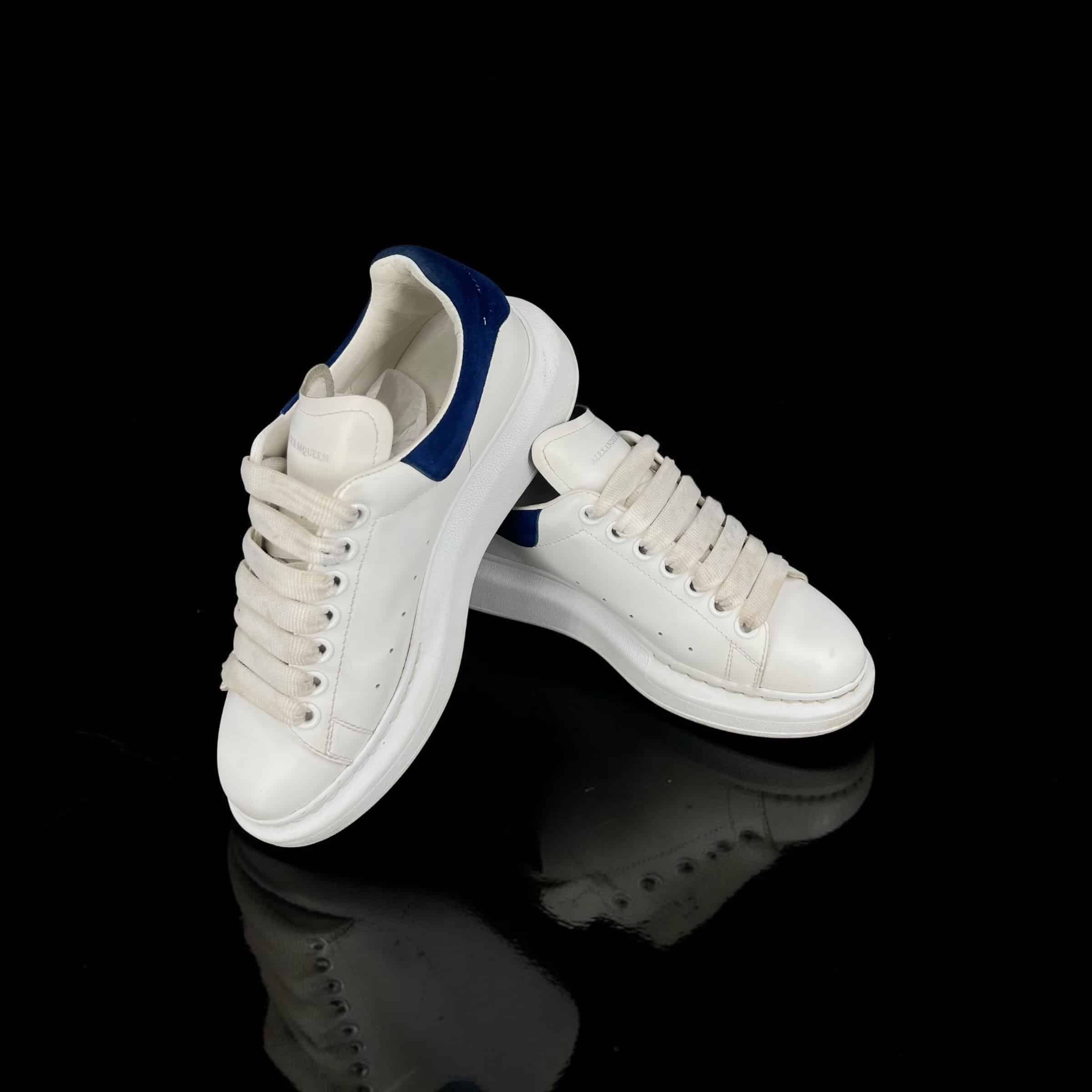 Alexander Mcqueen Oversize / Blanc / Bleu / 37 – 3