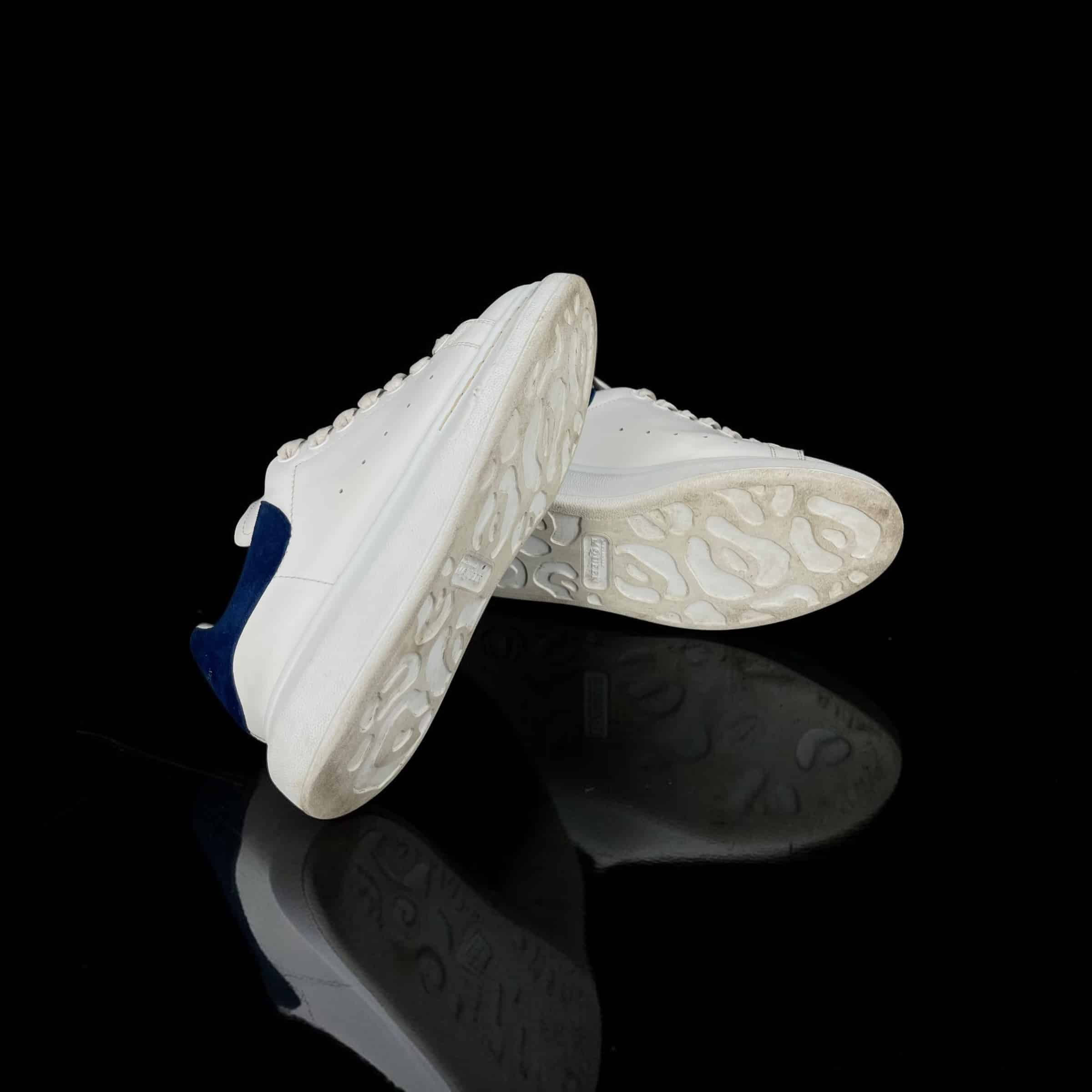 Alexander Mcqueen Oversize / Blanc / Bleu / 37 – 5