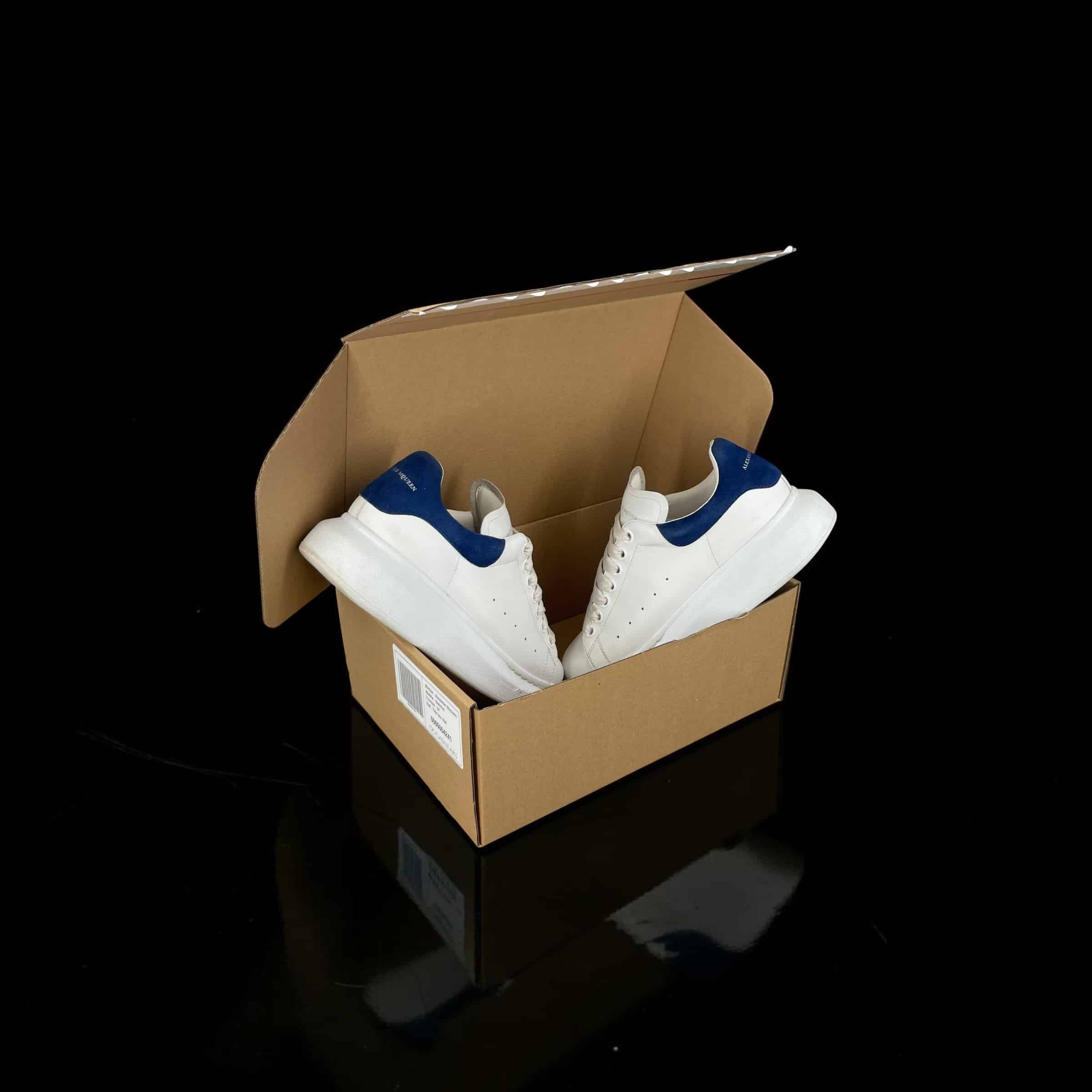 Alexander Mcqueen Oversize / Blanc / Bleu / 37 – 6