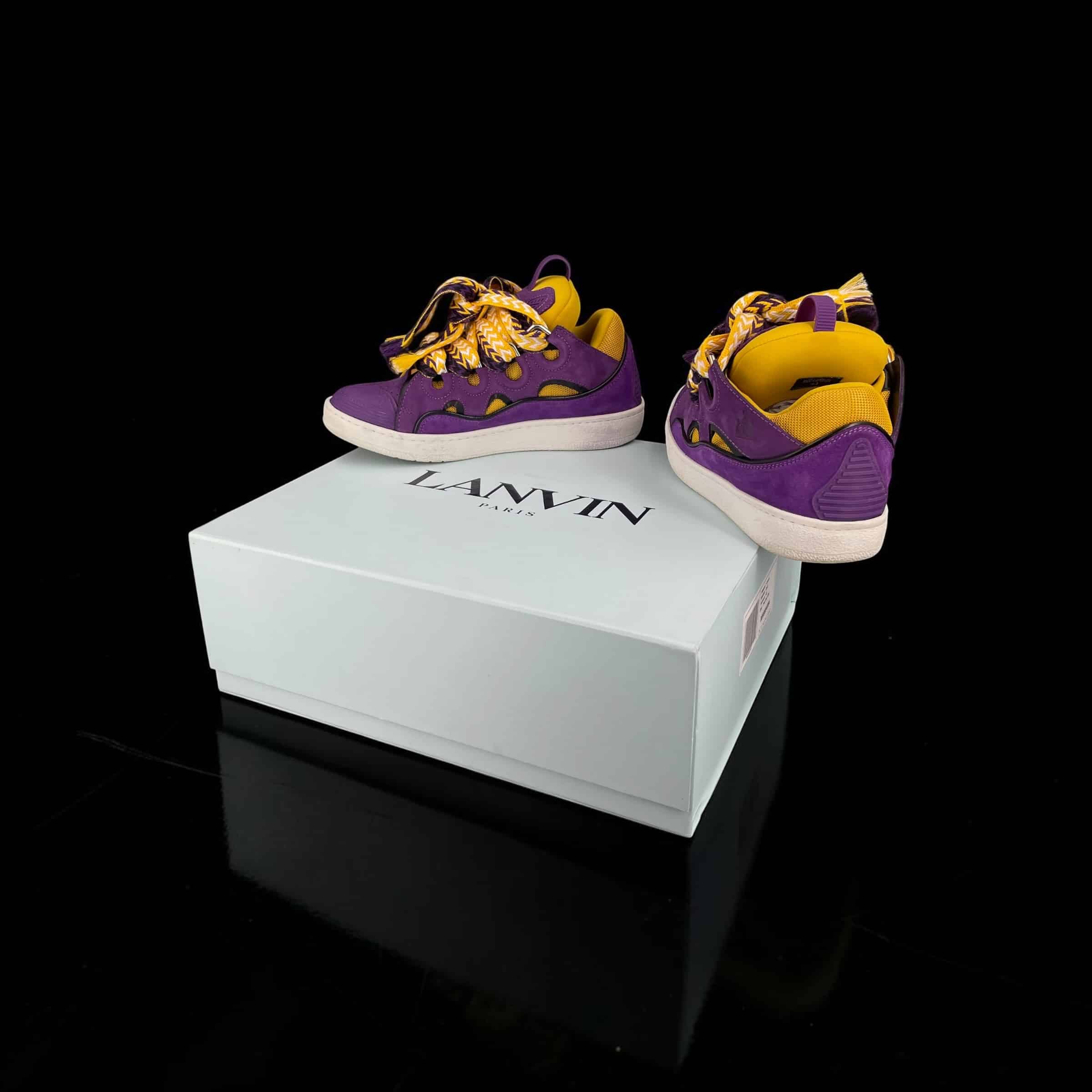 Lanvin Curb Jaune/Violet 40