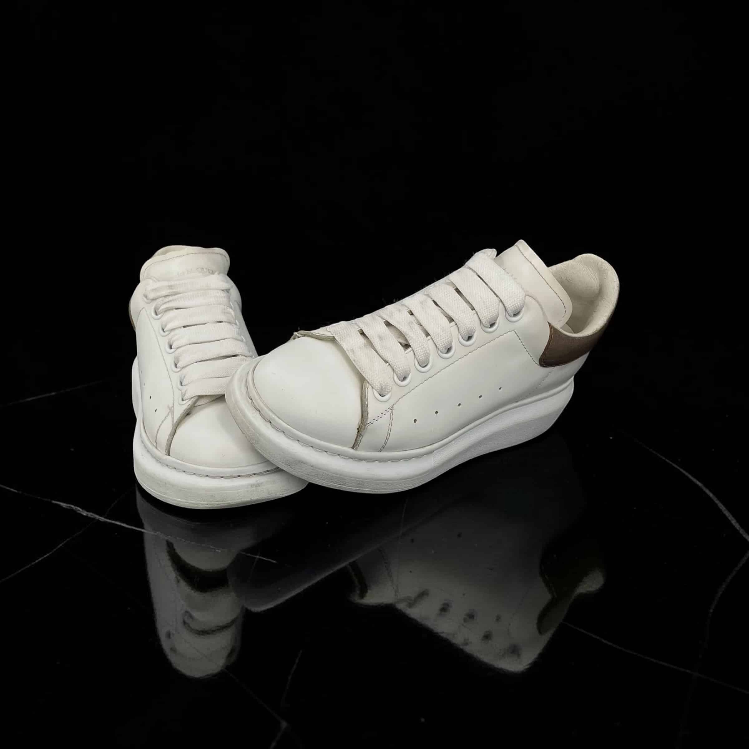 Alexander Mcqueen Oversize Blanc/Bronze 36.5 – 5