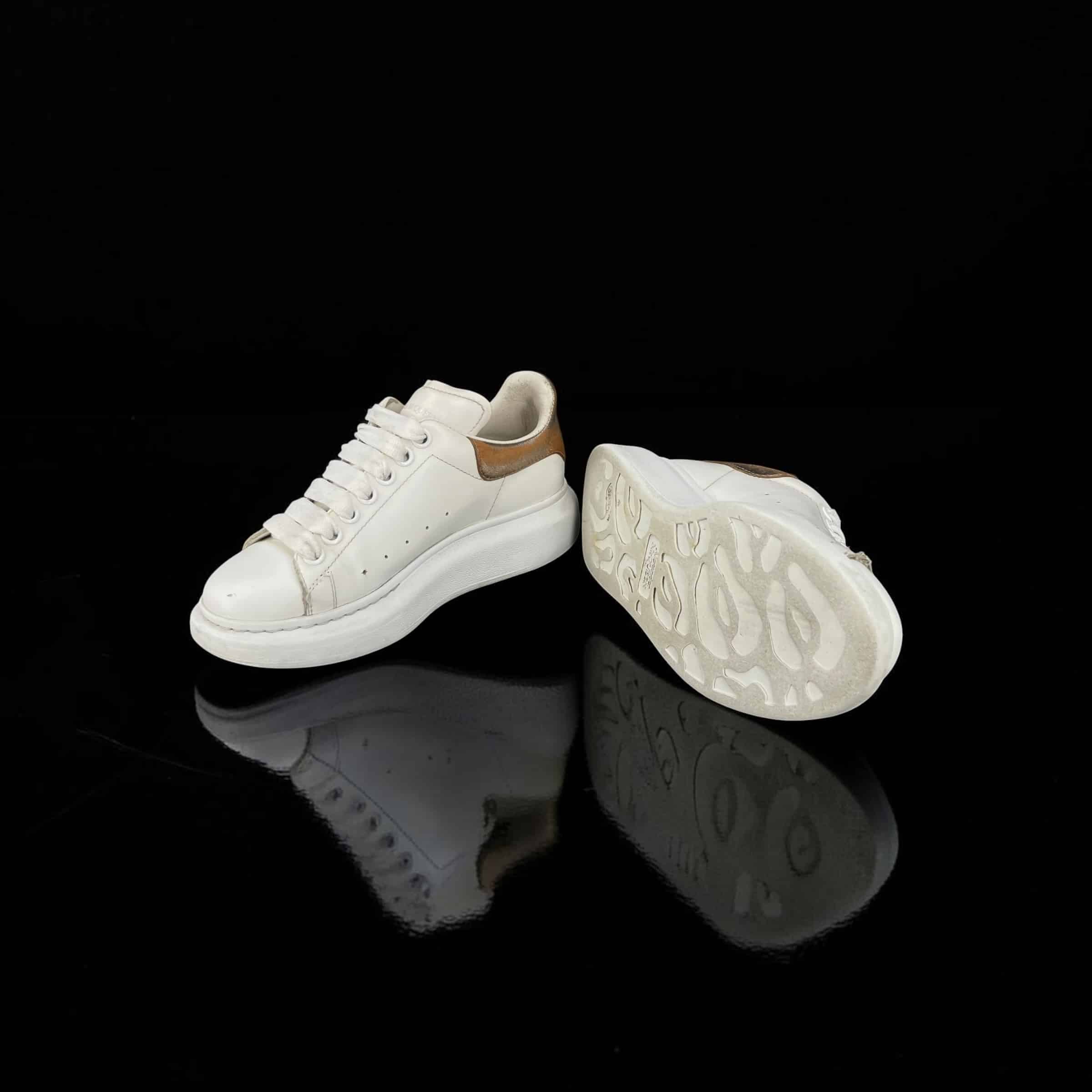 Alexander Mcqueen Oversize Blanc/Bronze 36.5 – 4