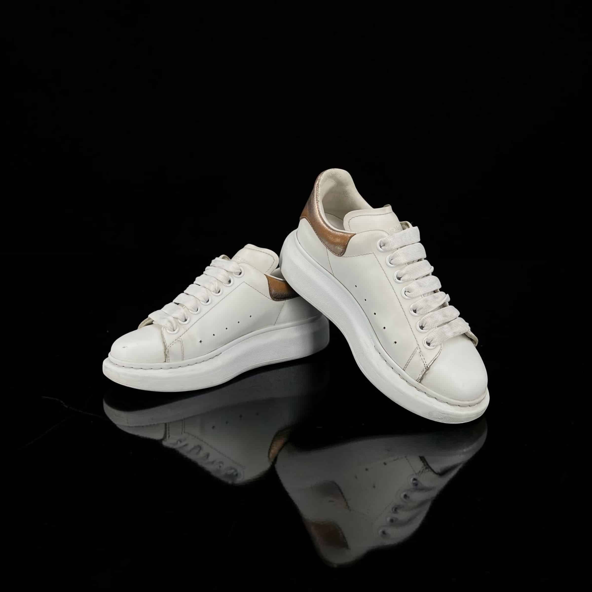 Alexander Mcqueen Oversize Blanc/Bronze 36.5 – 2