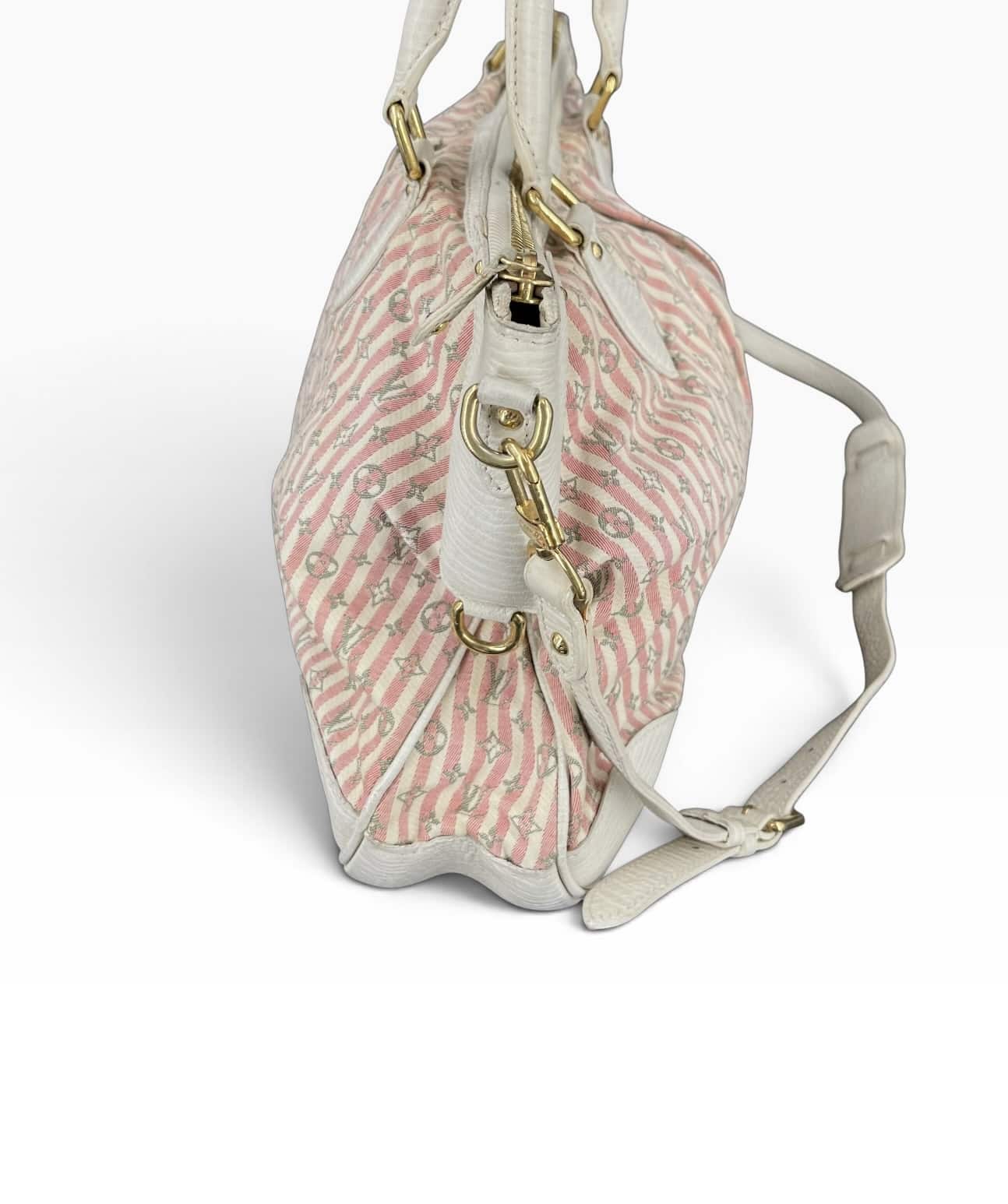 Louis Vuitton Mini Lin Marina / Blanc / Rose / Tall – 4