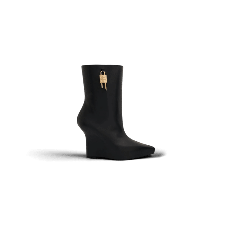 bottines-givenchy-4g-noires-compensees-cadenas