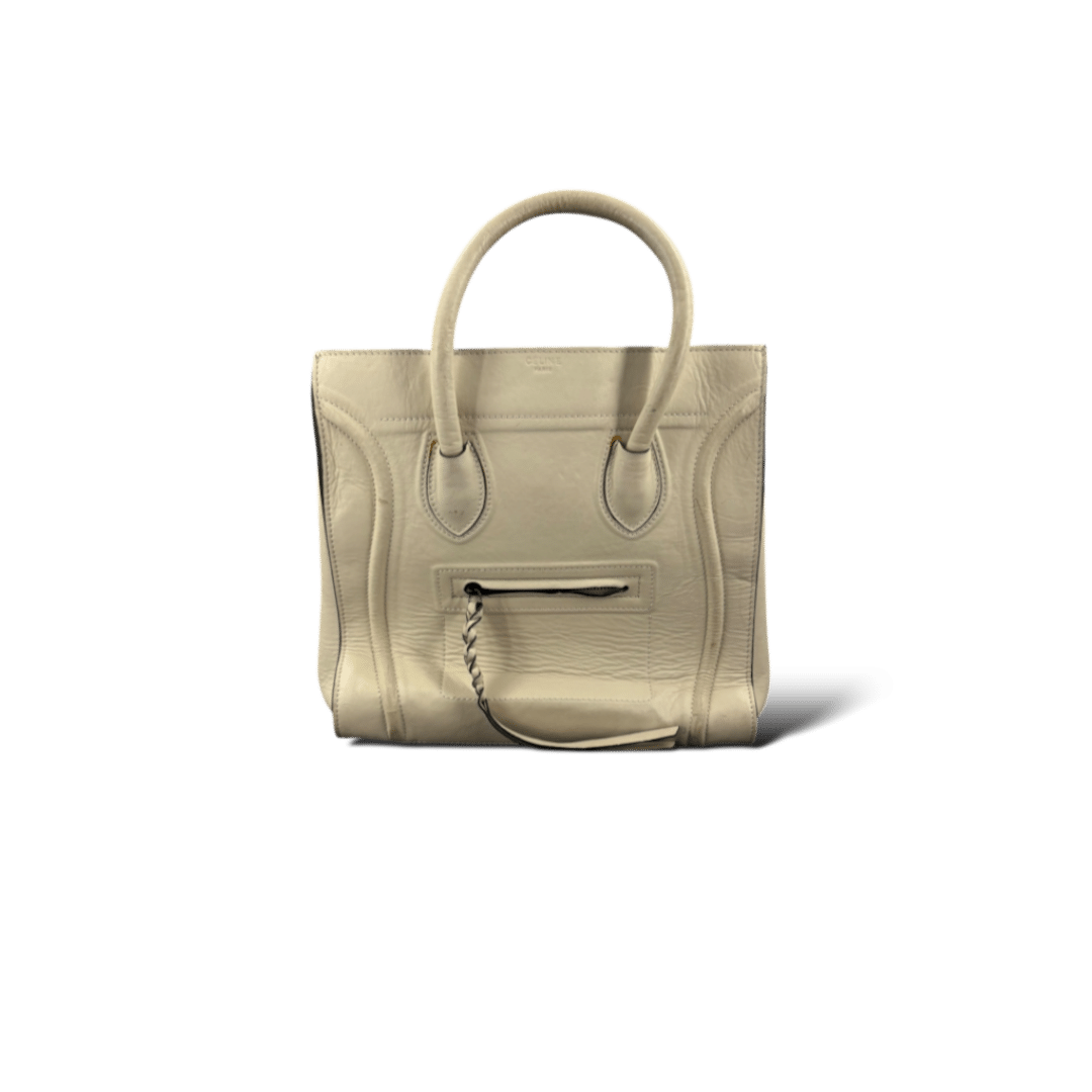 Celine Luggage Blanc Large