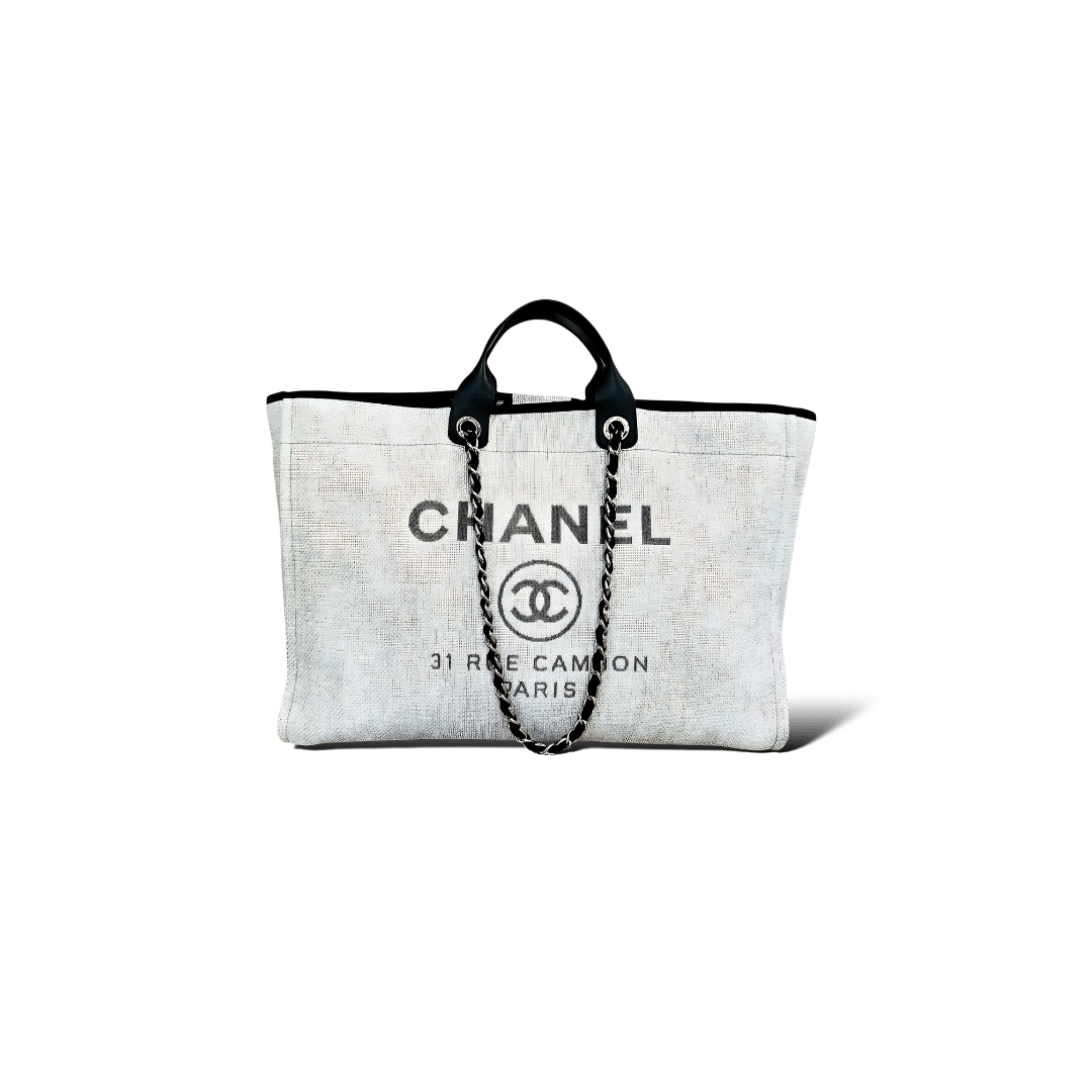Chanel Deauville  / Gris/ Noir / Large