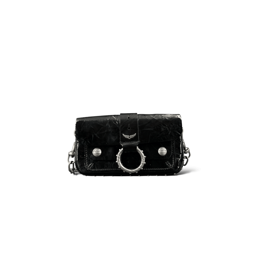 Zadig et Voltaire Kate Wallet  / Noir / Argenté / Médium