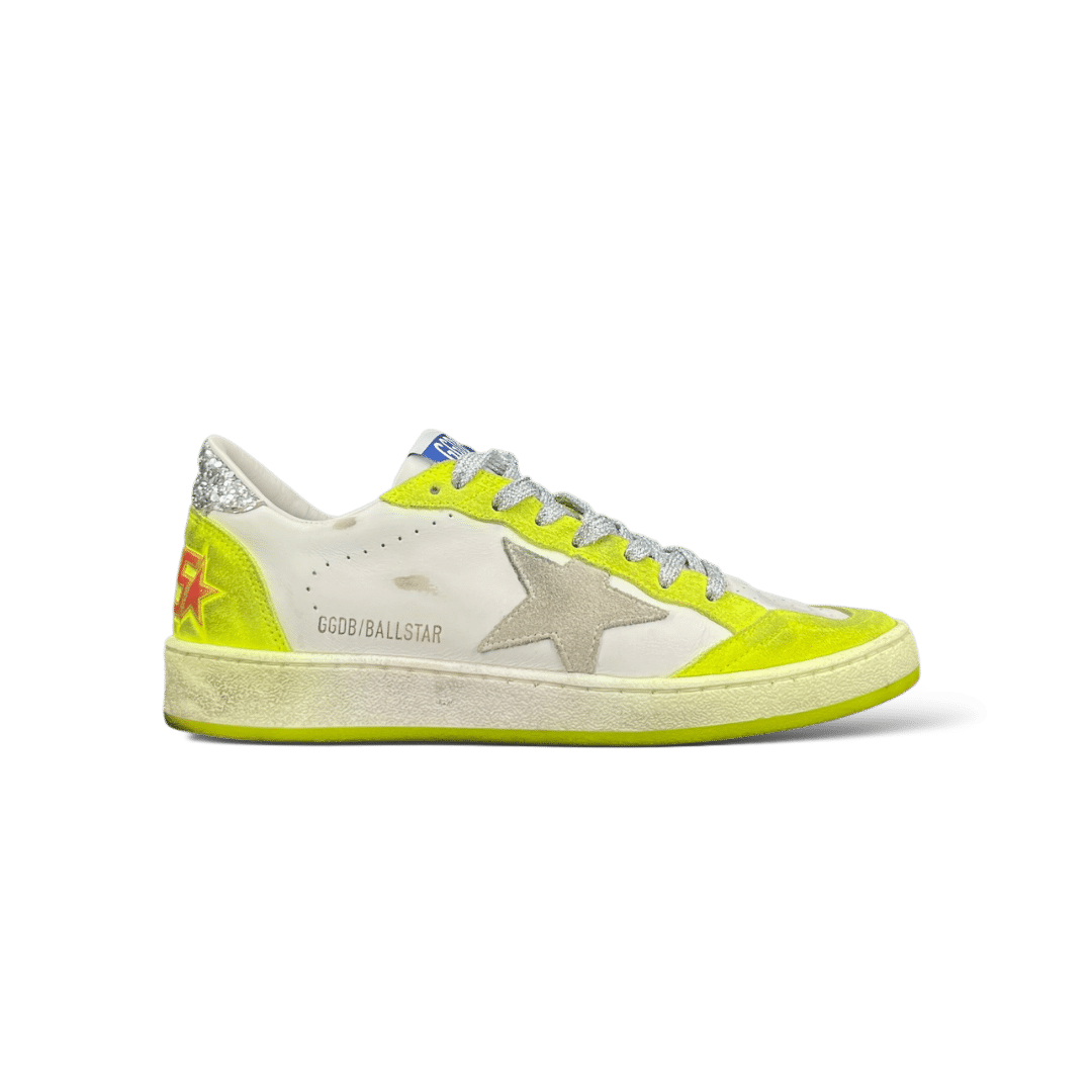 Golden Goose Ball Star / Jaune Fluo / Rouge / 38