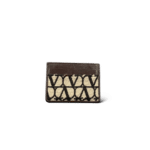 0000004420 Valentino Porte carte / Marron / Crème / taille unique