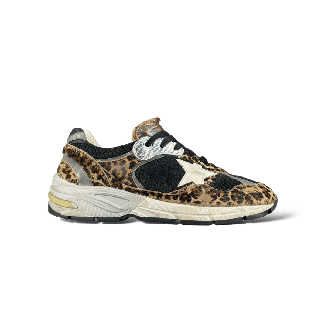 Golden Goose Dad Star / Noir / Léopard / 40