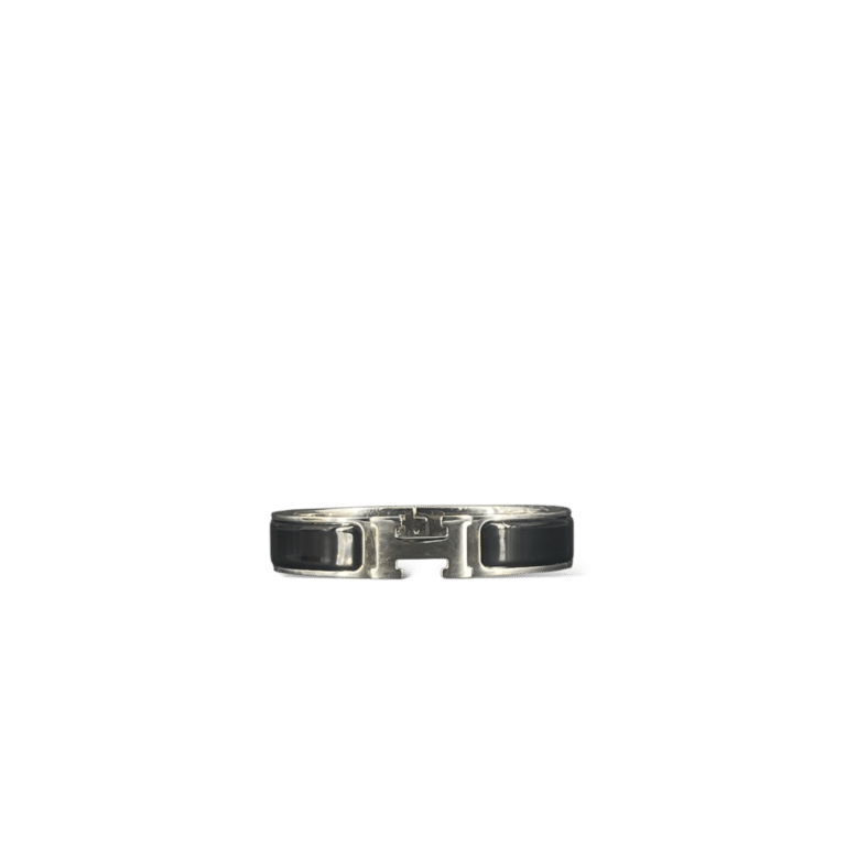 Hermès Clic H / Noir / Argenté / PM