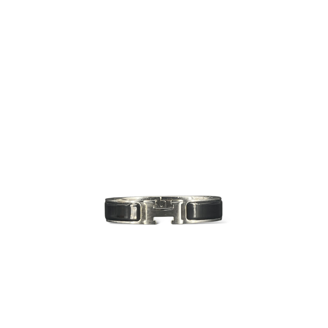 Hermès Clic H / Noir / Argenté / PM
