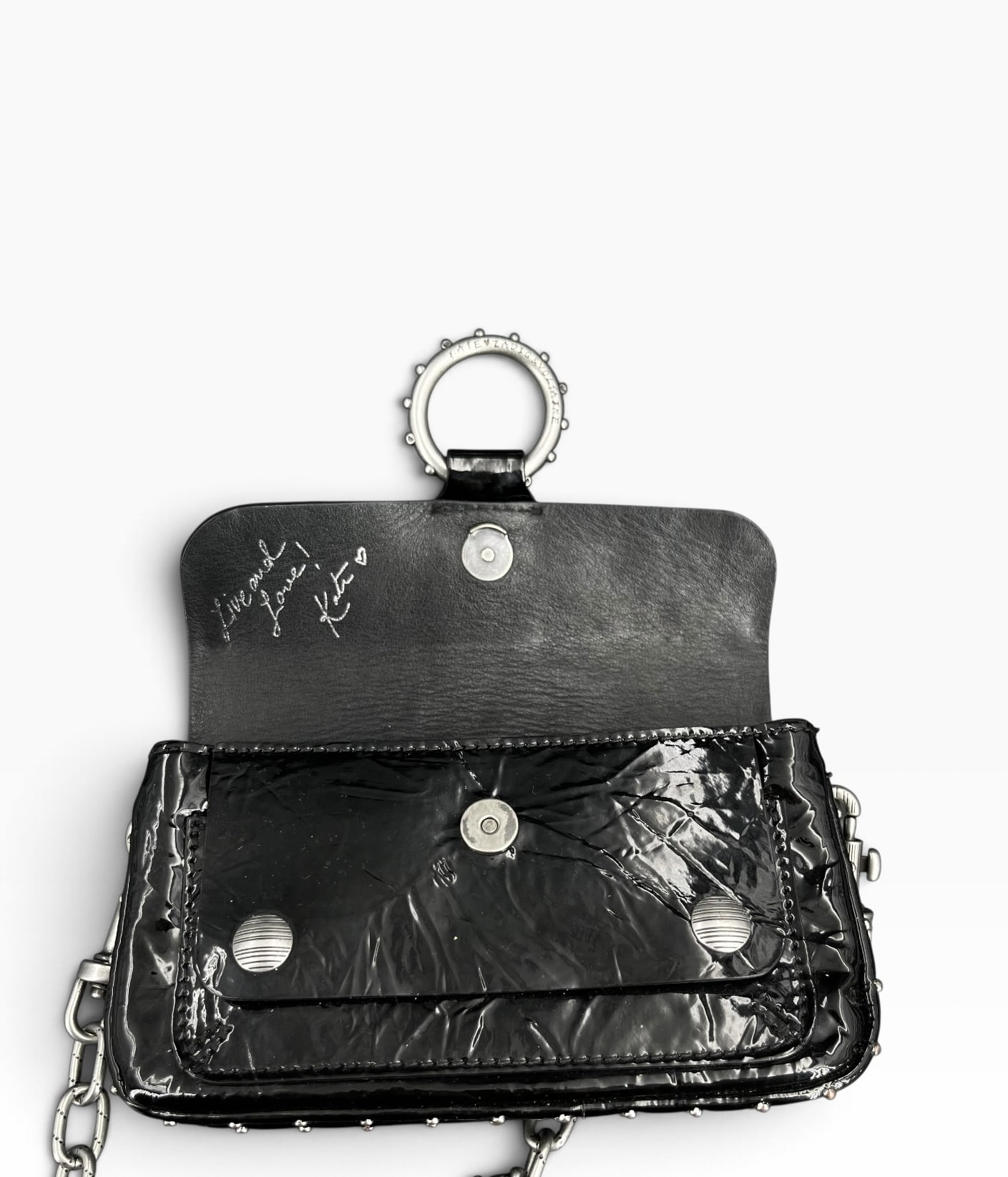 Zadig et Voltaire Kate Wallet / Noir / Argenté / Médium – 4