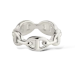 Anello Hermès Chaîne d’ancre in Argento – Taglia 48