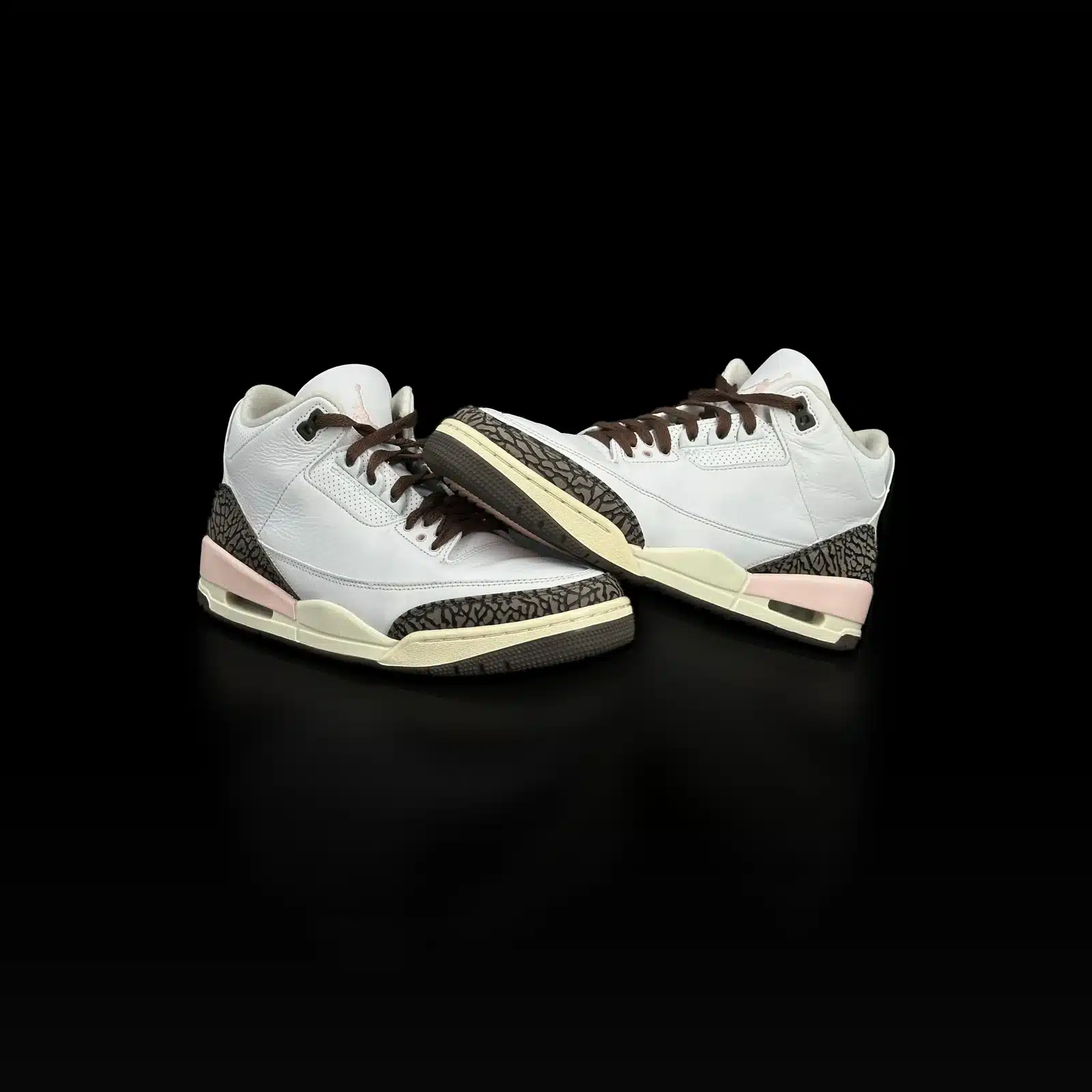Air Jordan 3 Retro Neapolitan Dark Mocha Sneakers White, Pink and Brown – Size 44.5 EU – 2
