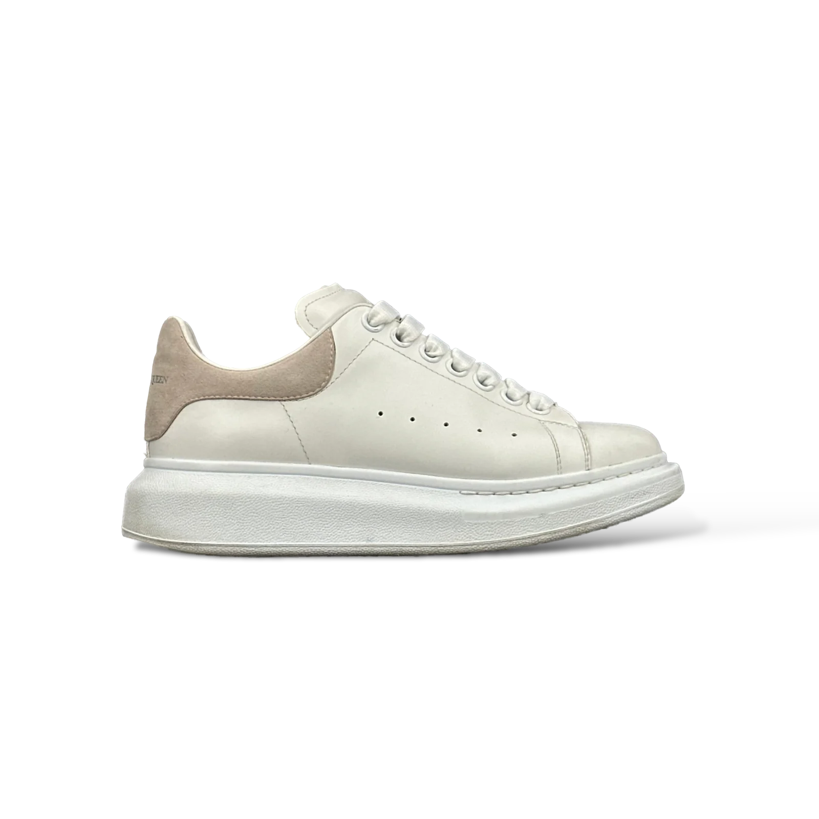 Baskets Alexander McQueen Oversize Blanc et Beige – Taille 37.5