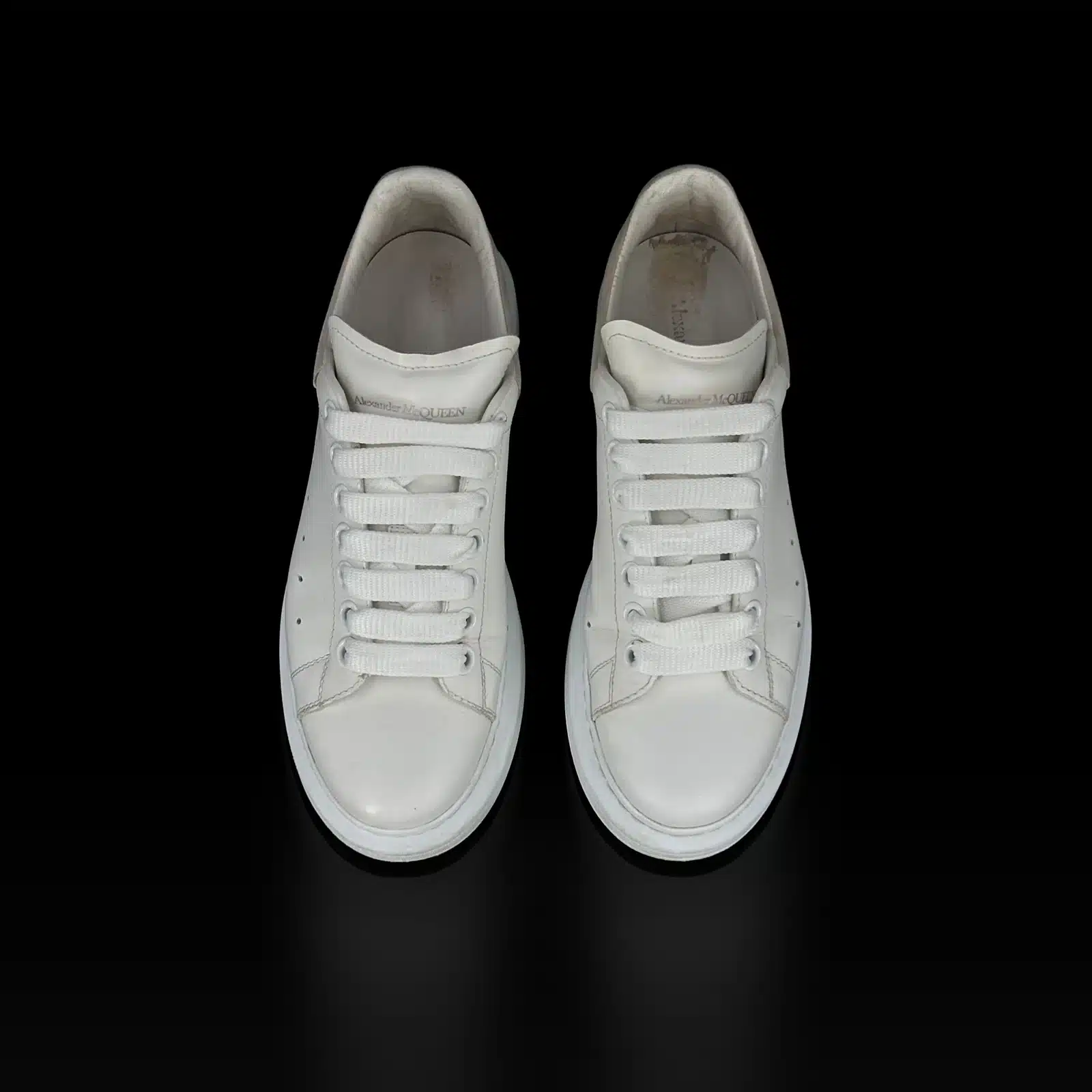 Alexander McQueen Oversize Sneakers White and Beige – Size 37.5 – 5