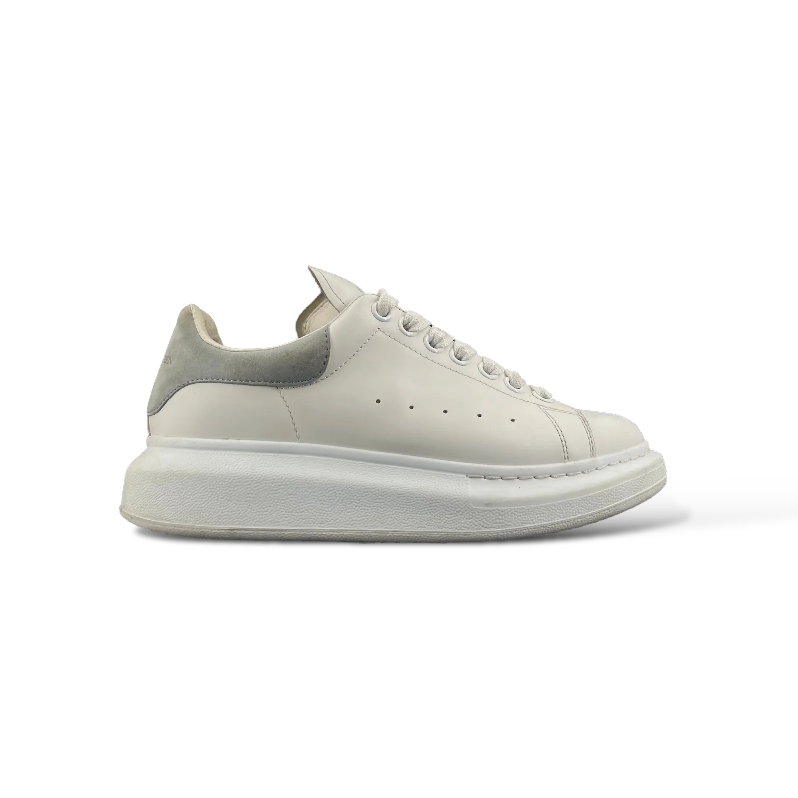 Baskets Alexander McQueen Oversize Blanc et Gris – Taille 37