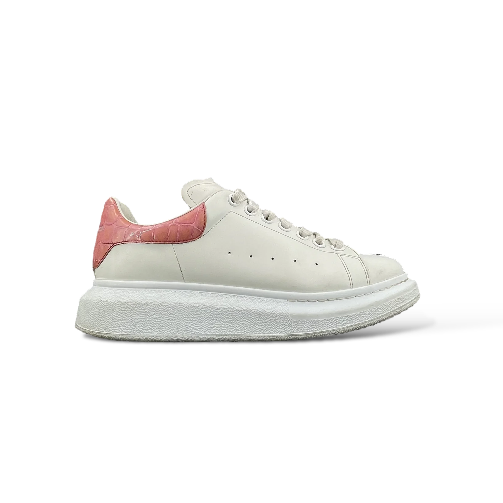 Baskets Alexander McQueen Oversize Blanc et Rose – Taille 40