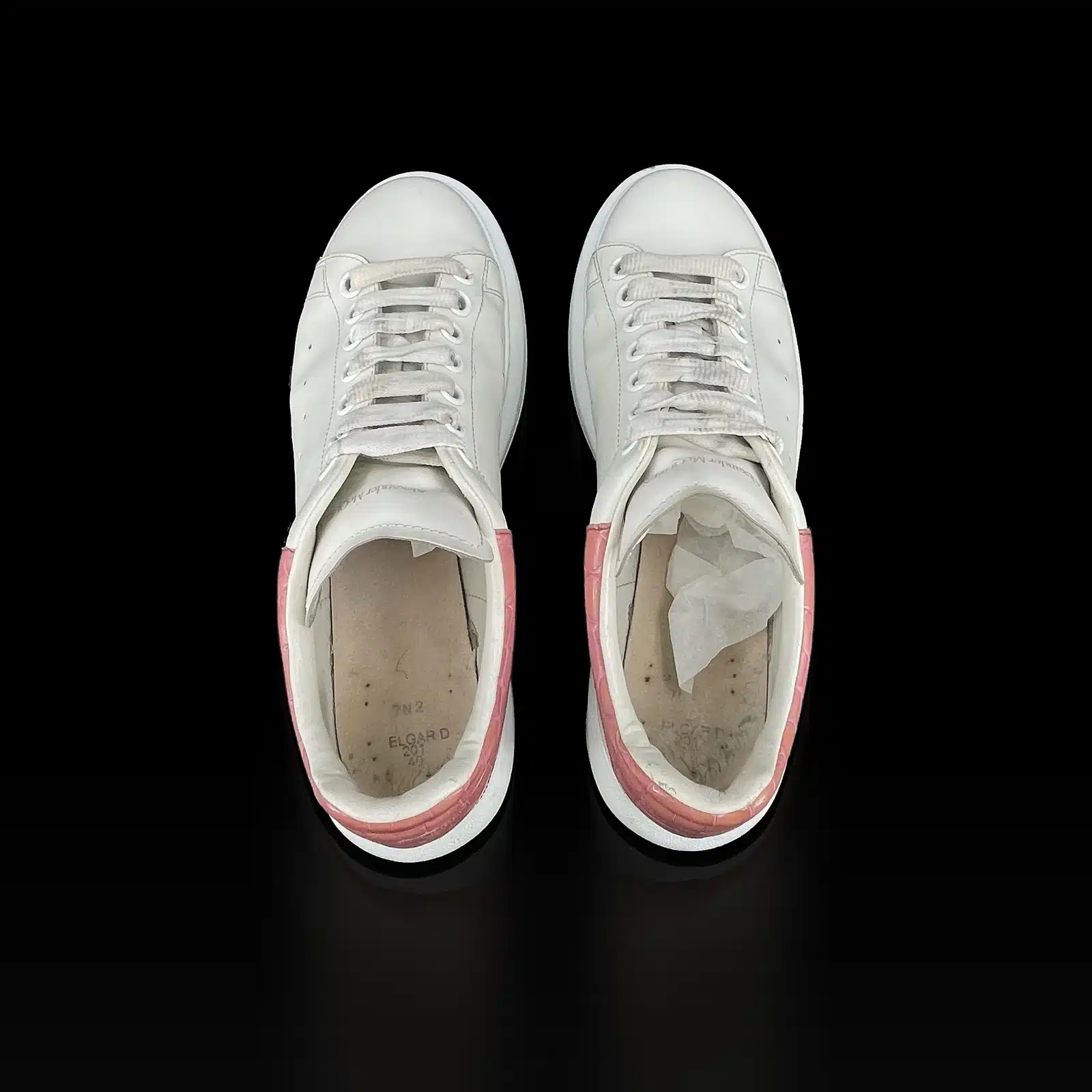 Alexander McQueen Oversized Sneakers White and Pink – Size 40 – 4