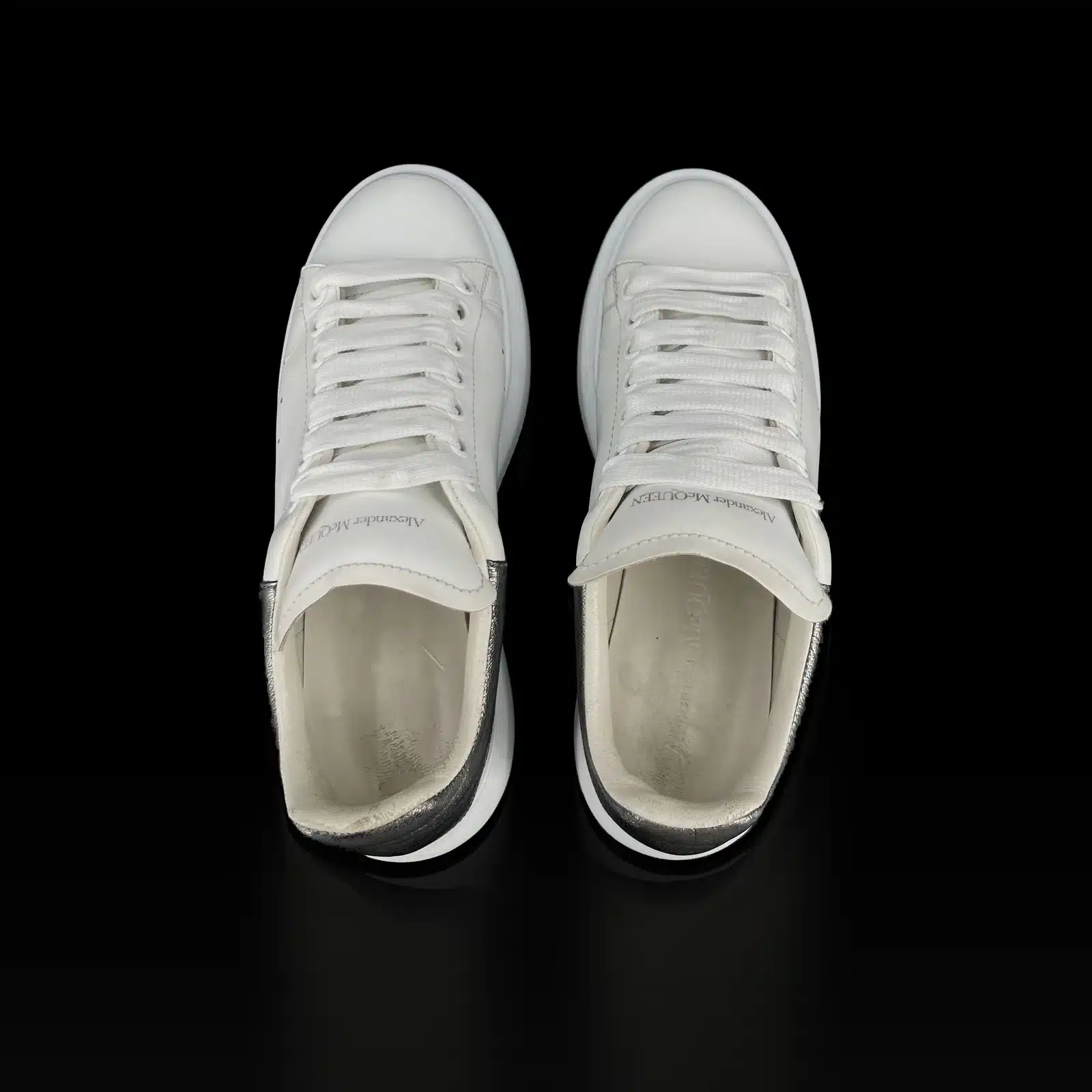 Zapatillas Alexander McQueen Oversized Blanco y Plata – Talla 37.5 – 4